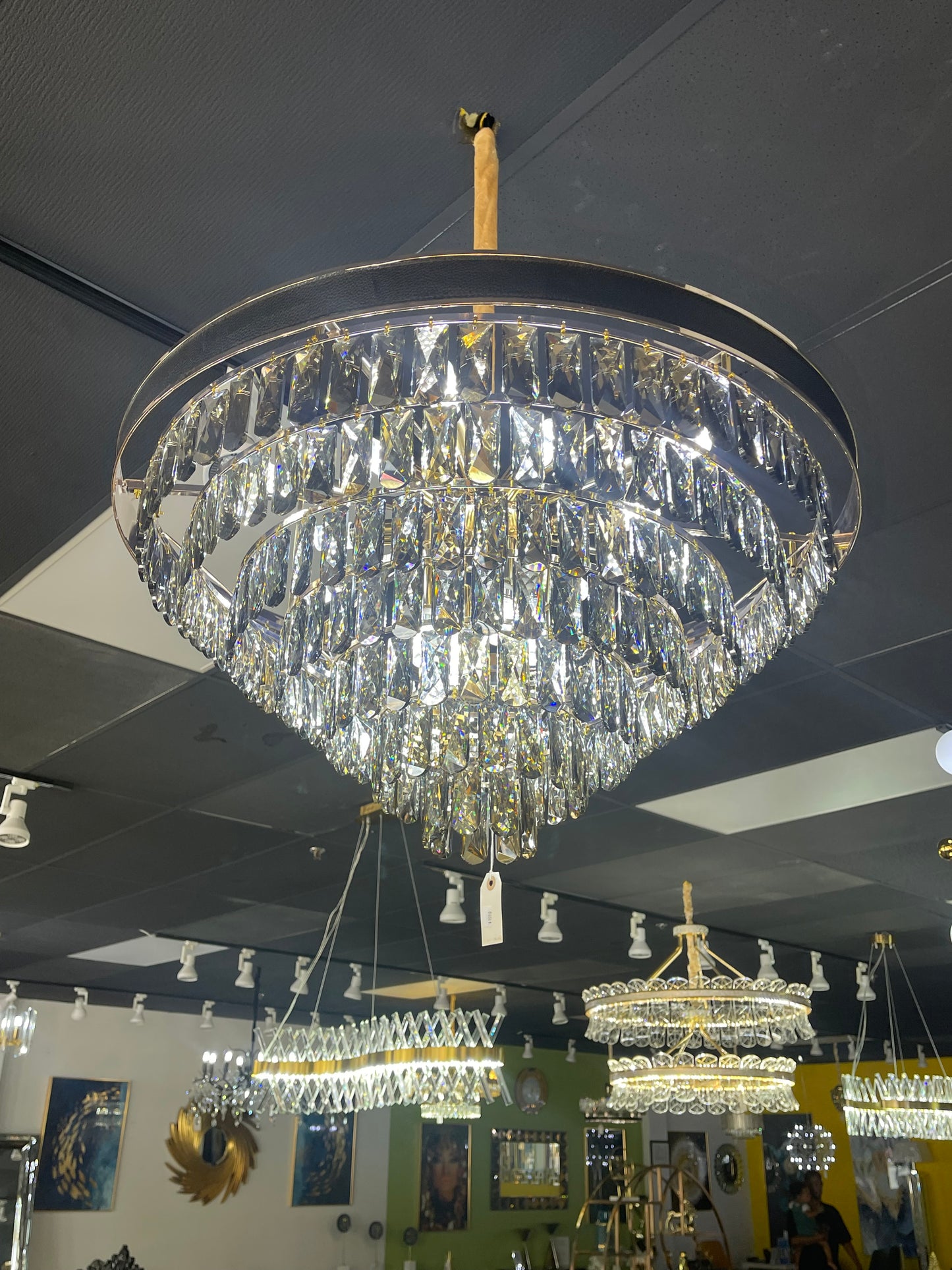 G-43104 Big Crystal Stones Chandelier