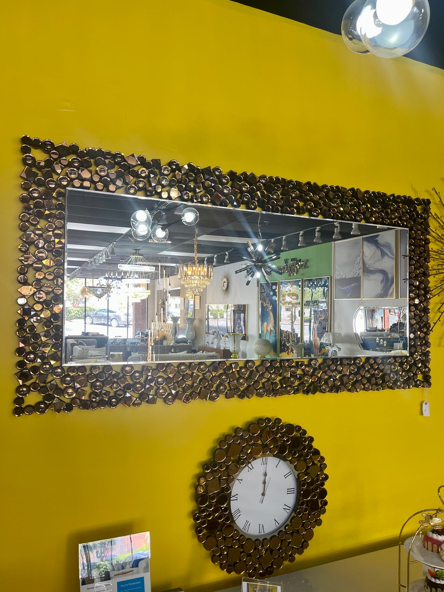 G-M Bronze Million stones Mirror