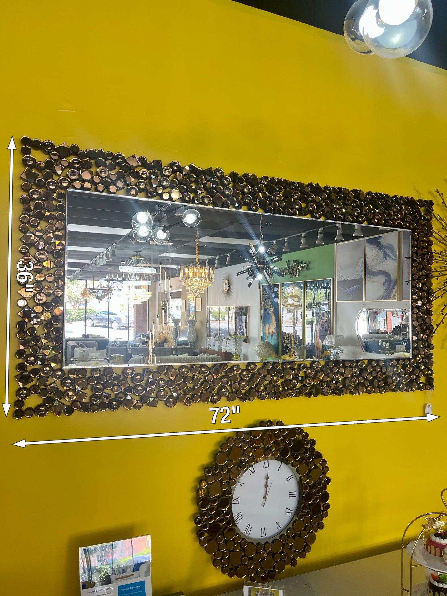 G-M Bronze Million stones Mirror