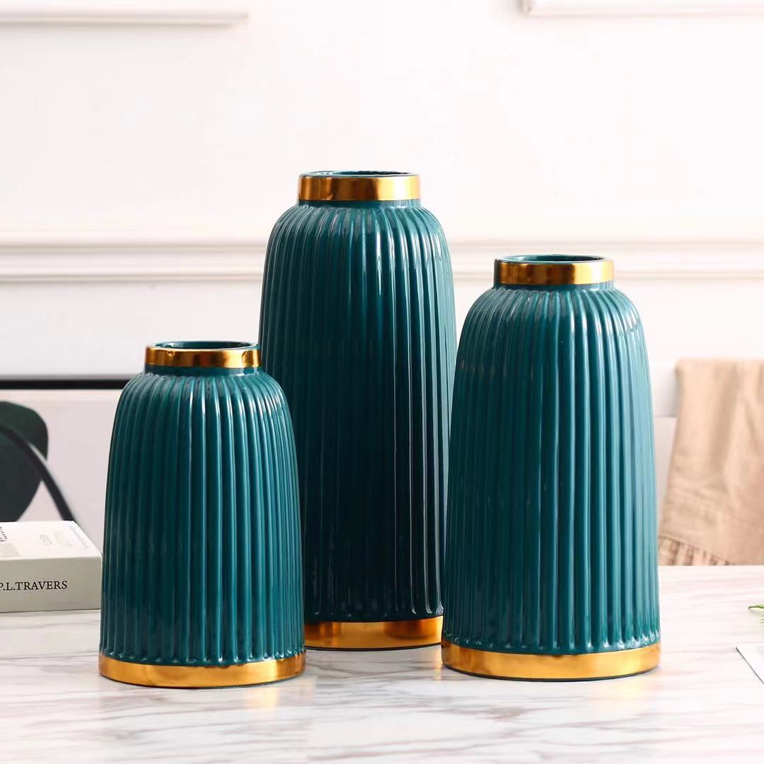 G-VDJ 4 Pieces Blue/Green Decorative Jar Set