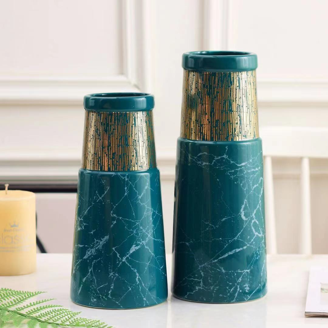 G-VDJ 4Pieces Blue/Green/Black Decorative Jar Set