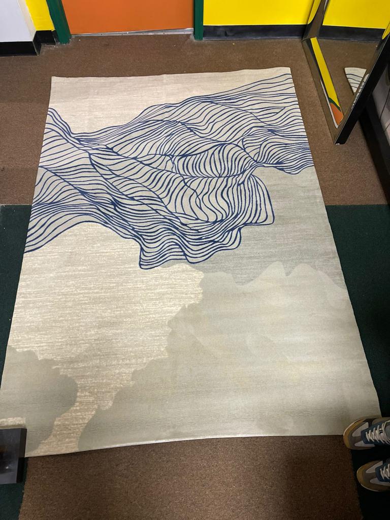 Blue Persian Petal Rug