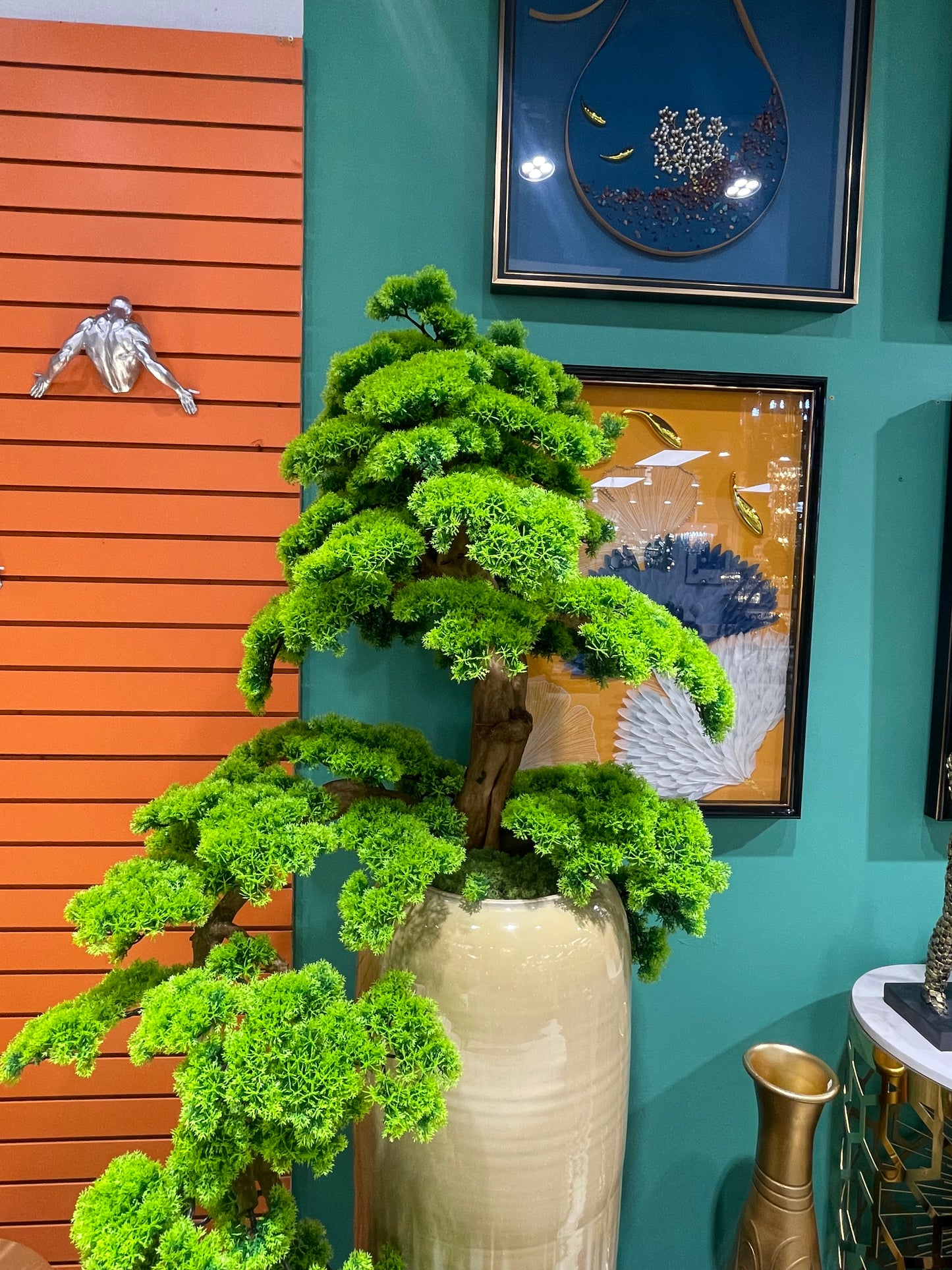 Green Bonsai tropical Artificial Plant