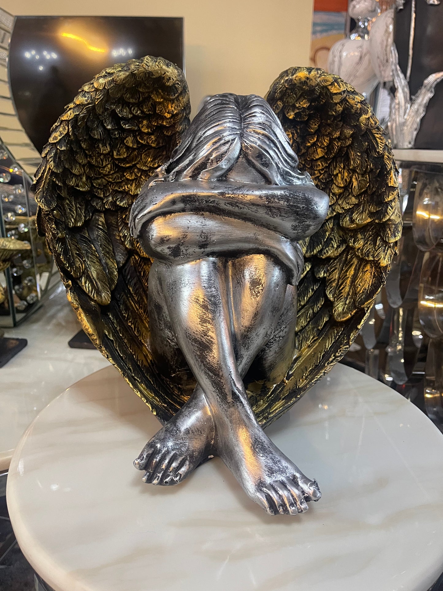 Sad Angel sculpture