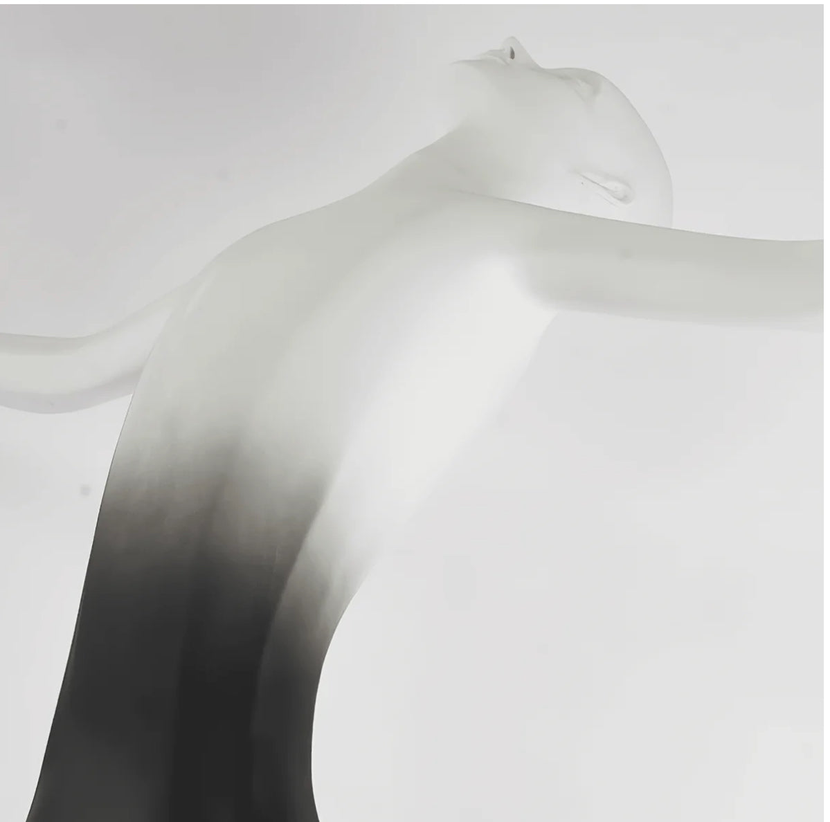 GS-Black & White LED female Sculpture floor Lamp