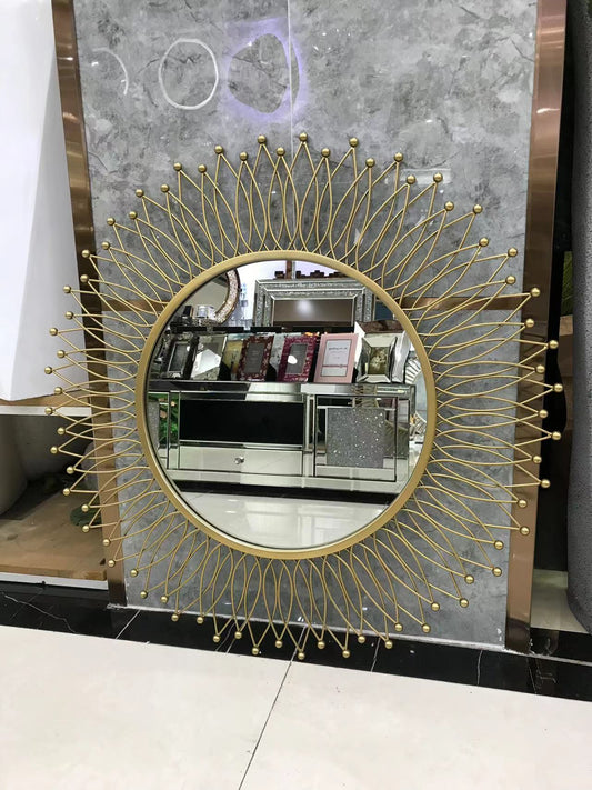 G-DM Gold Hibiscus Mirror