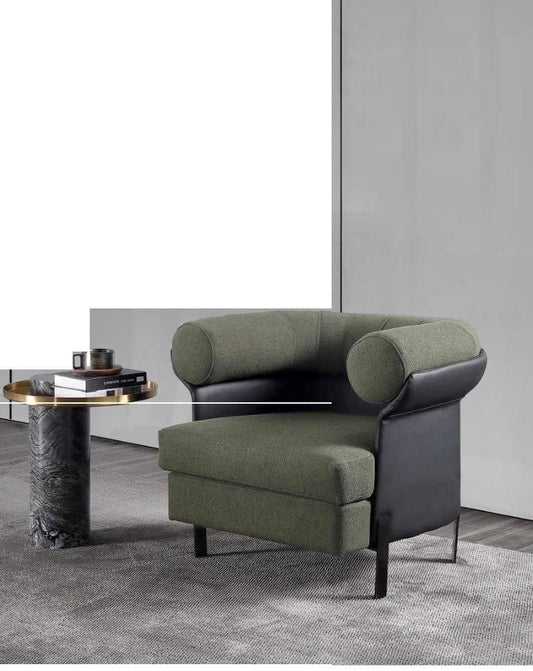 green accent rest chair