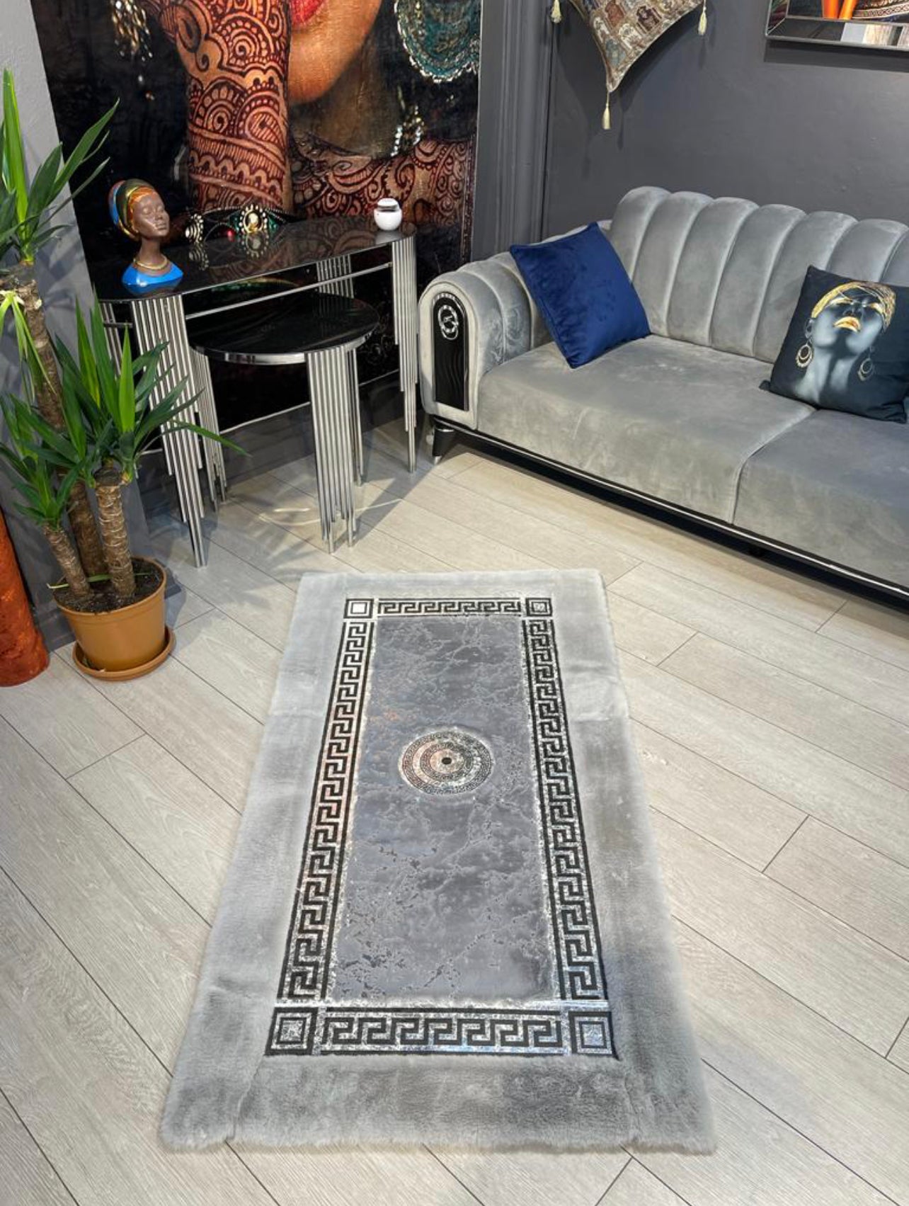 Grey Versace Rug