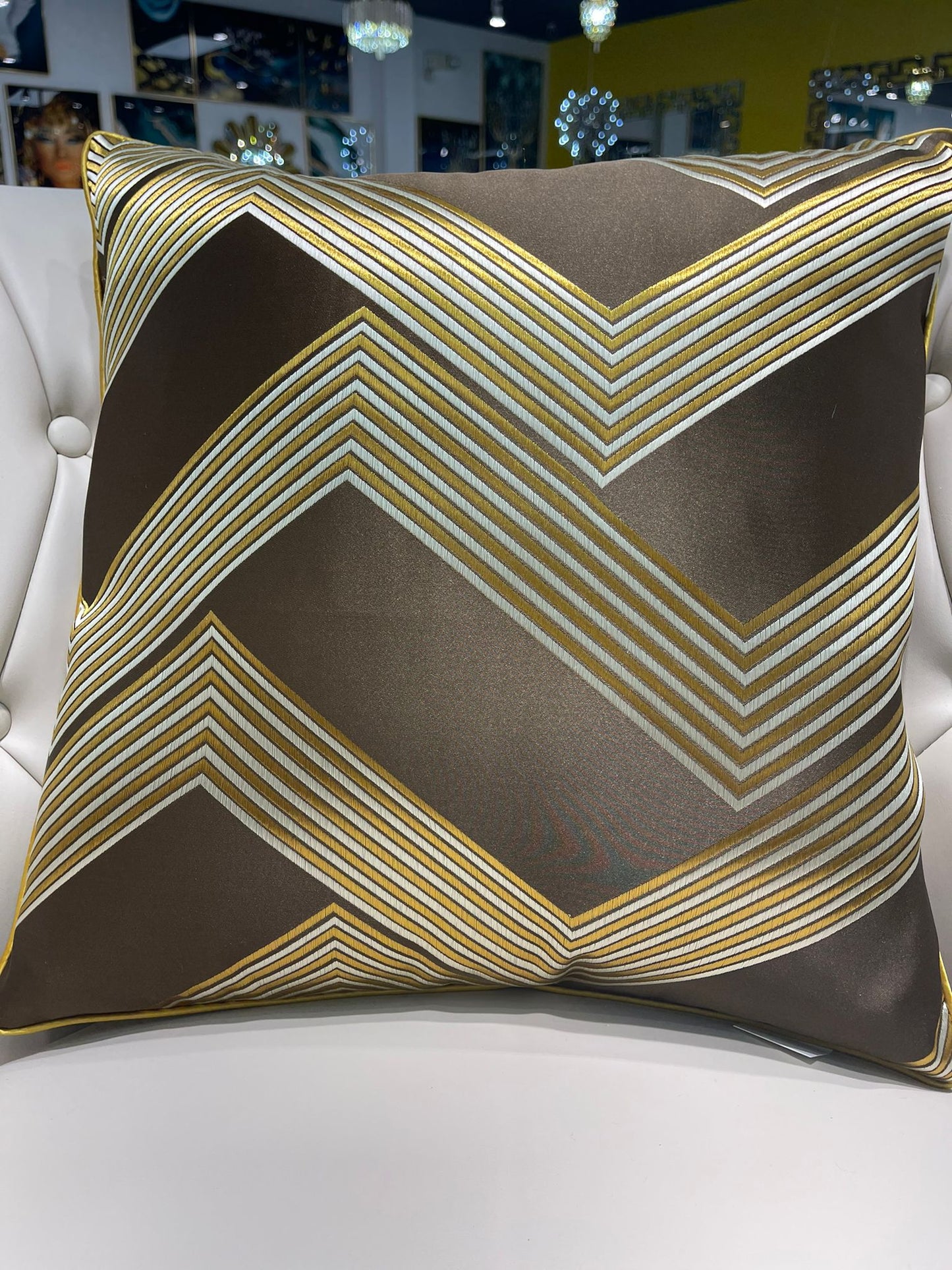 Multi Colored stripe pillow