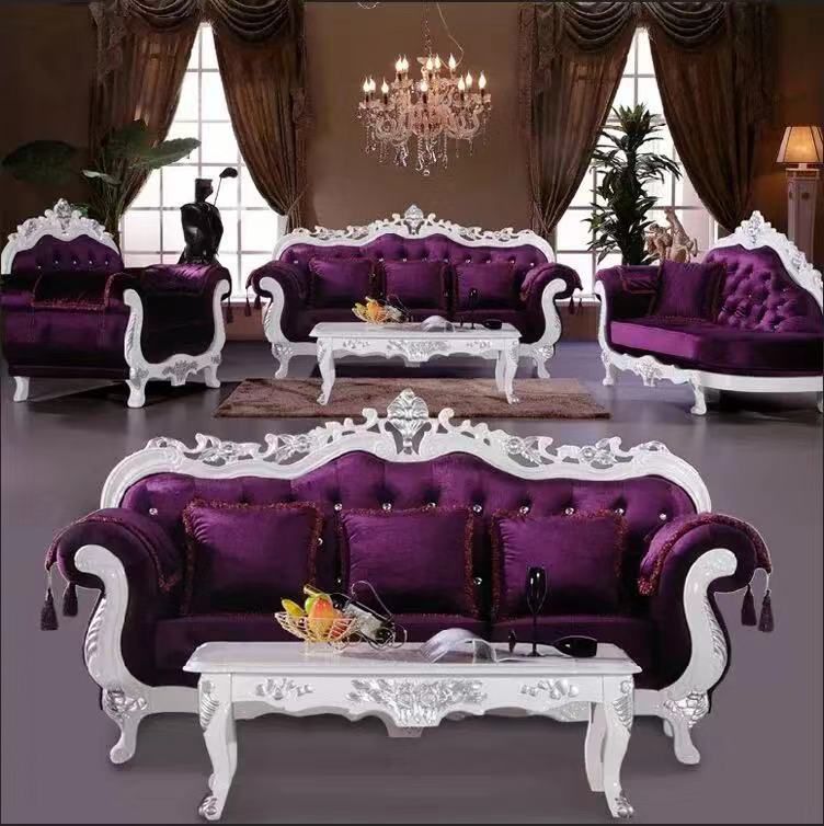 Purple Royal Living Room Set Ghenogas