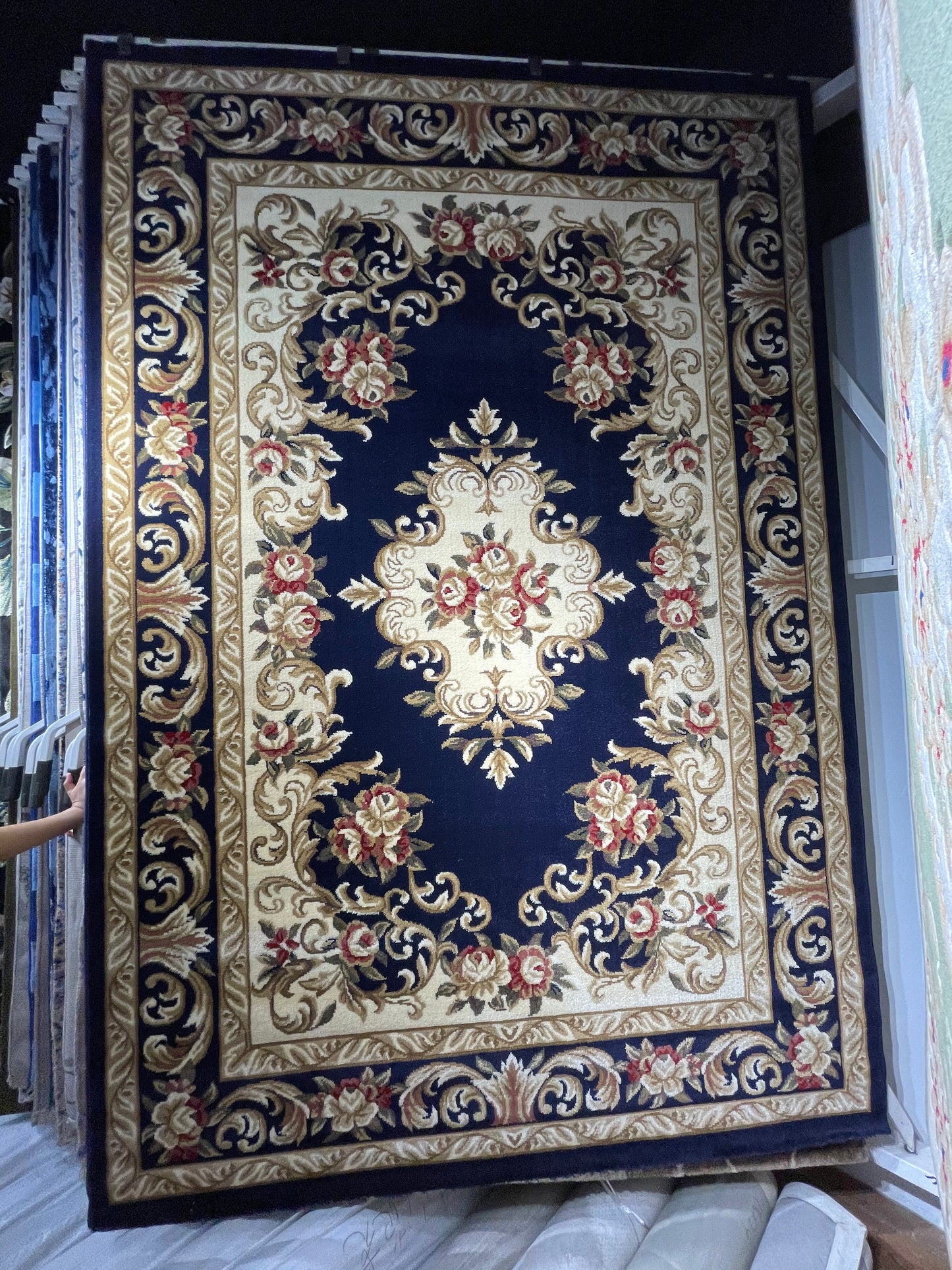 Complementary Royal Blue Turkish Rug