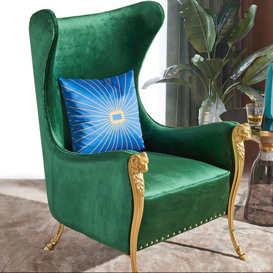 smooth green accent chair
