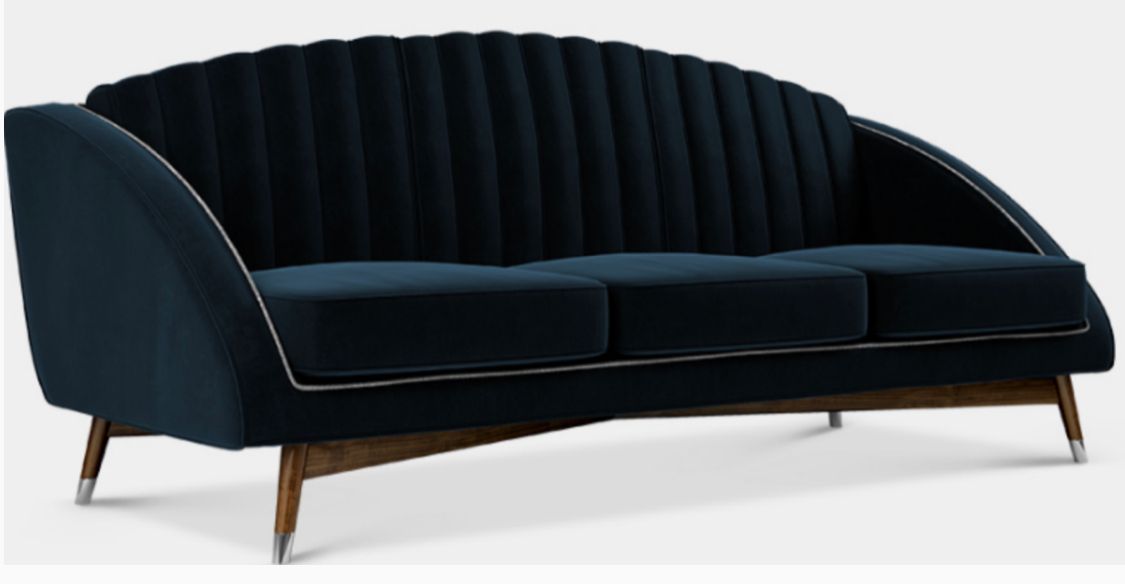 Dark Blue Sofa