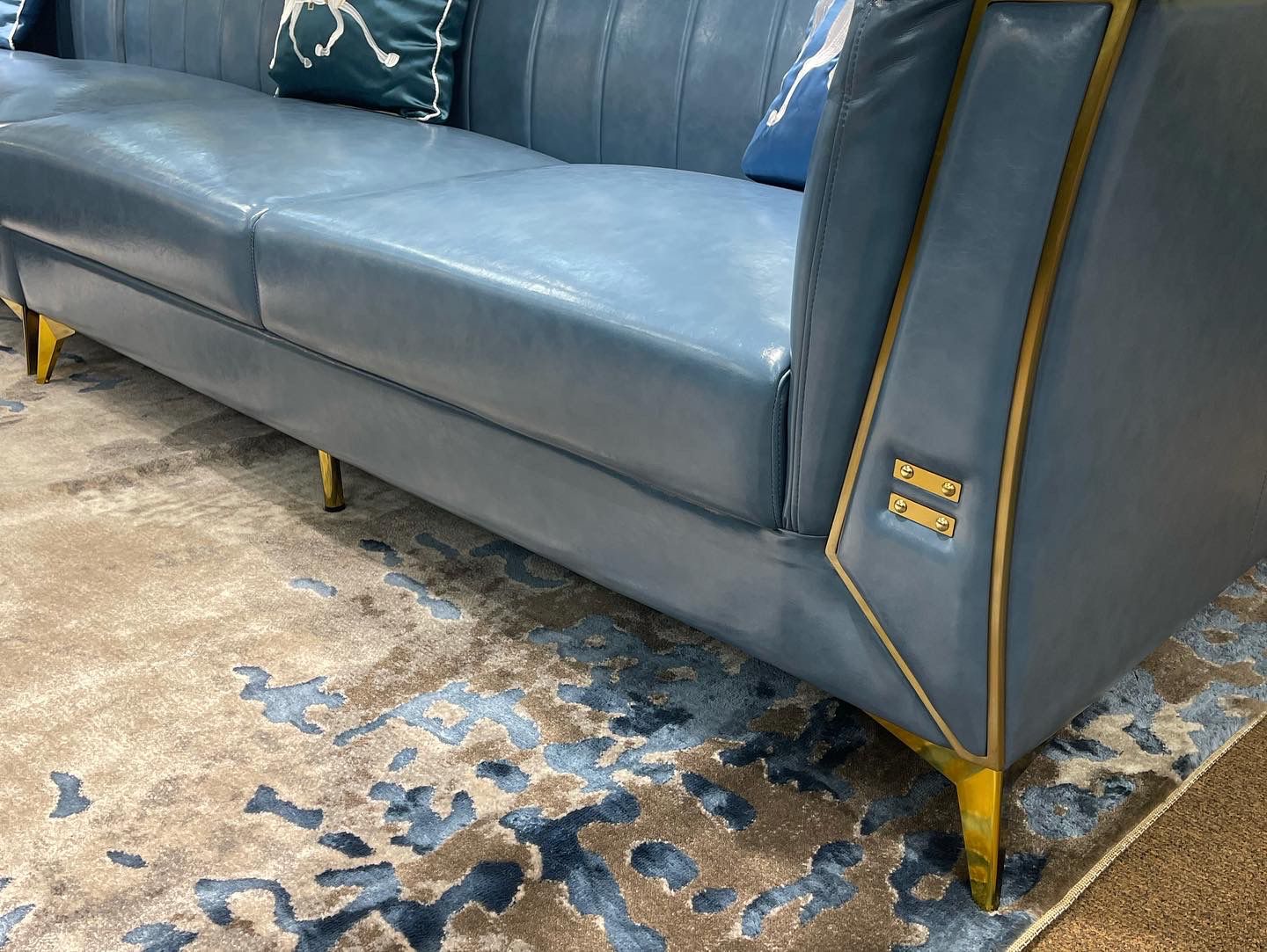 Blue Cobalt Sectional sofa