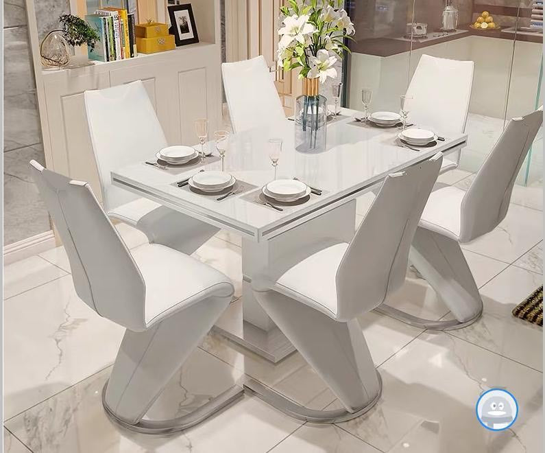 MODERN WHITE DINING TABLE