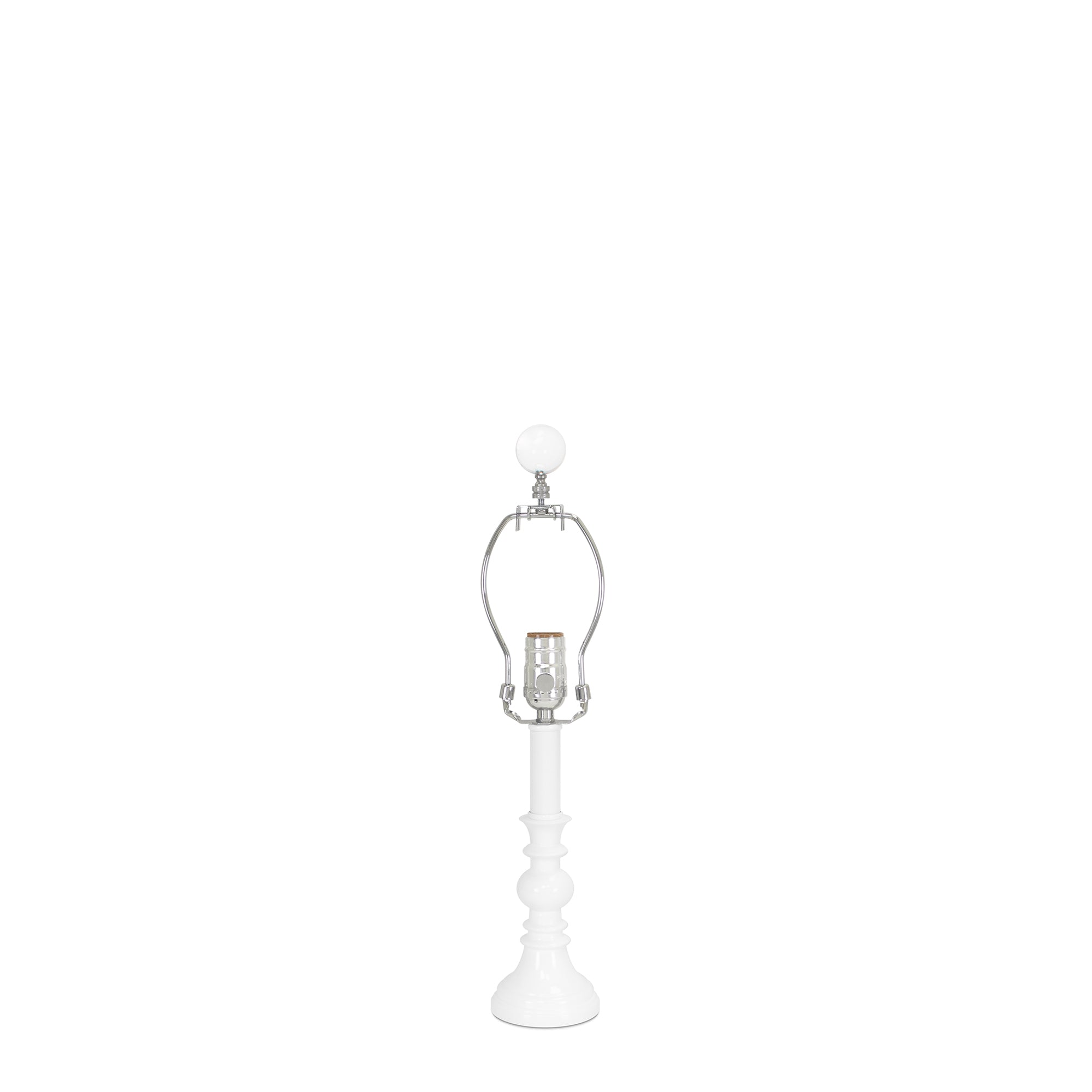 Couture 12" Glossy White Spindle (Base,Harp,Finial)