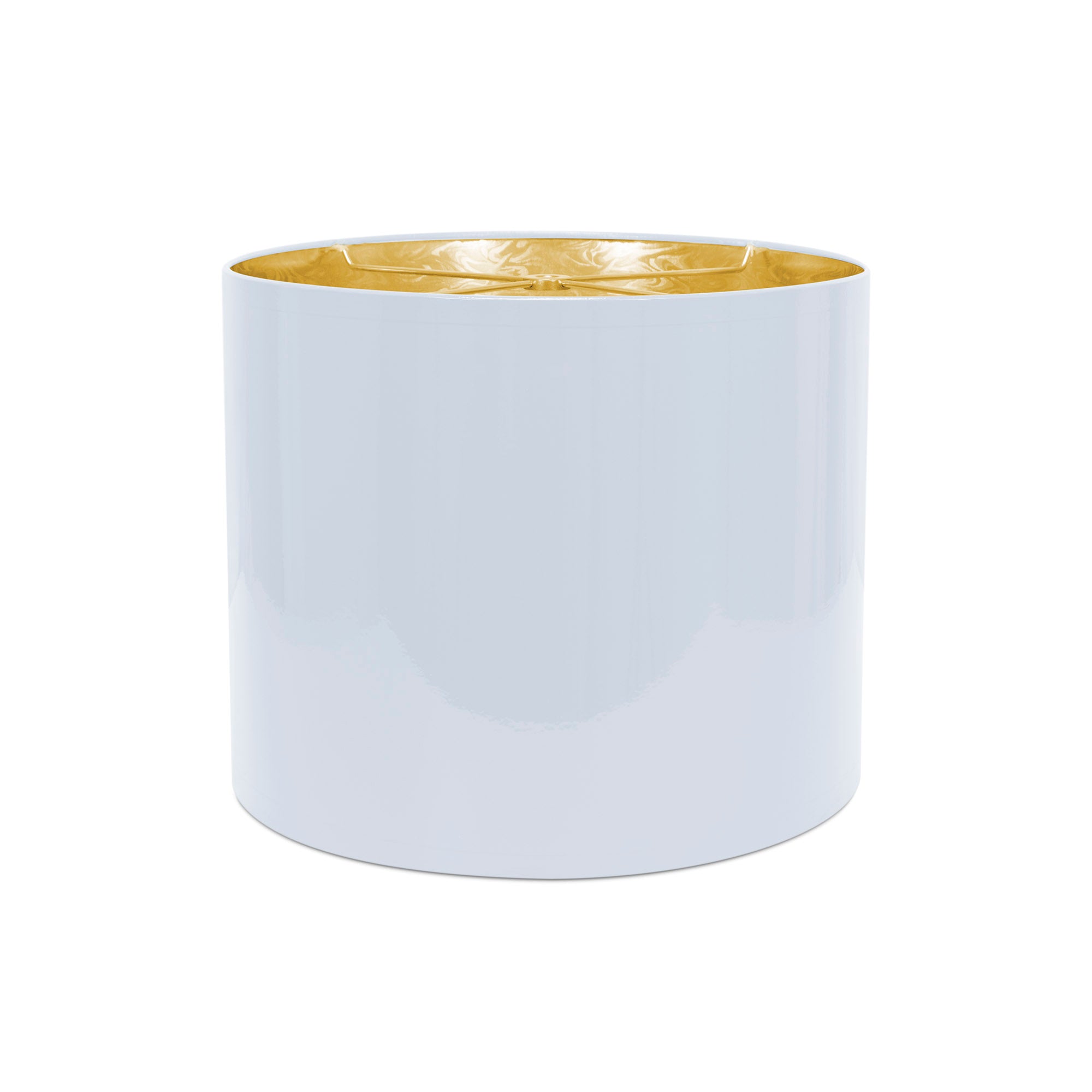 Couture 12"x10" Glossy Lacquer Shade - Airway Blue w/ Gold Lining
