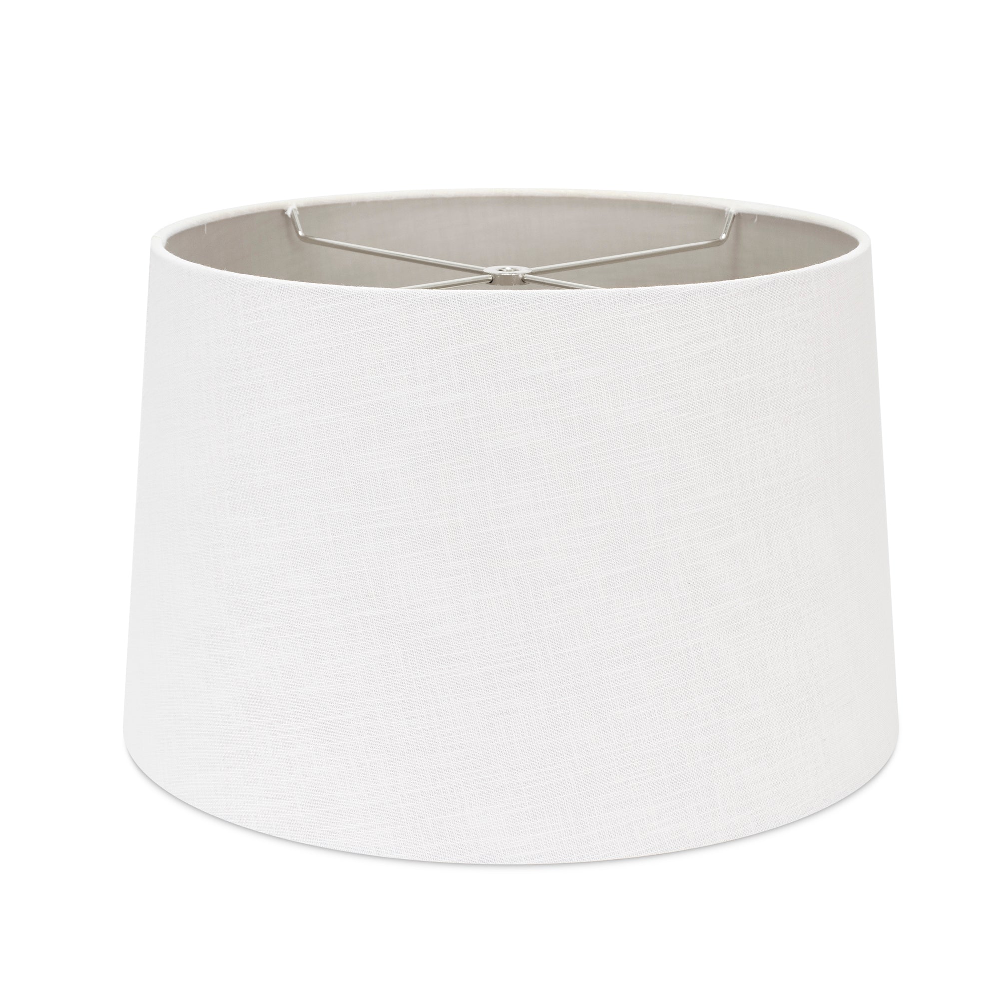 Couture 14x16x10"H Casual Linen Shade with Soft Silver Lining