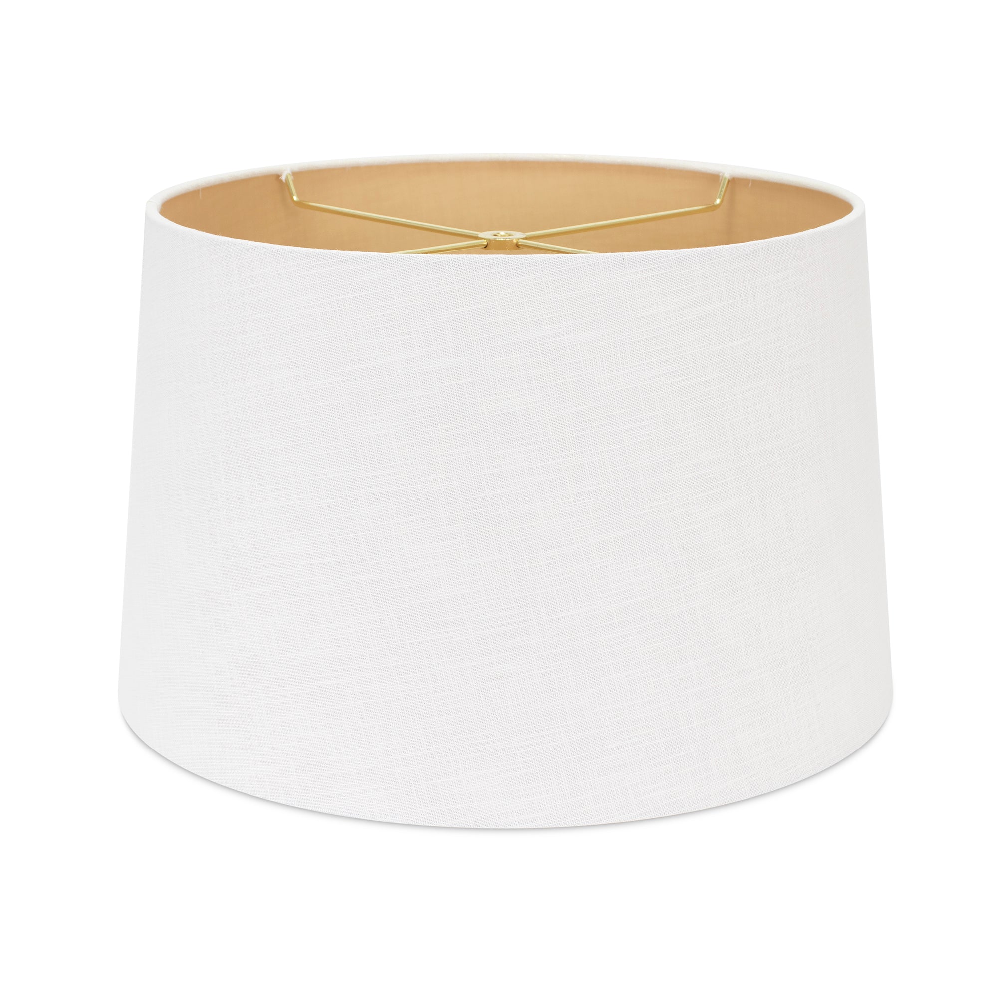 Couture 14x17x10 Casual Linen Shade with Soft Gold Fabric Lining