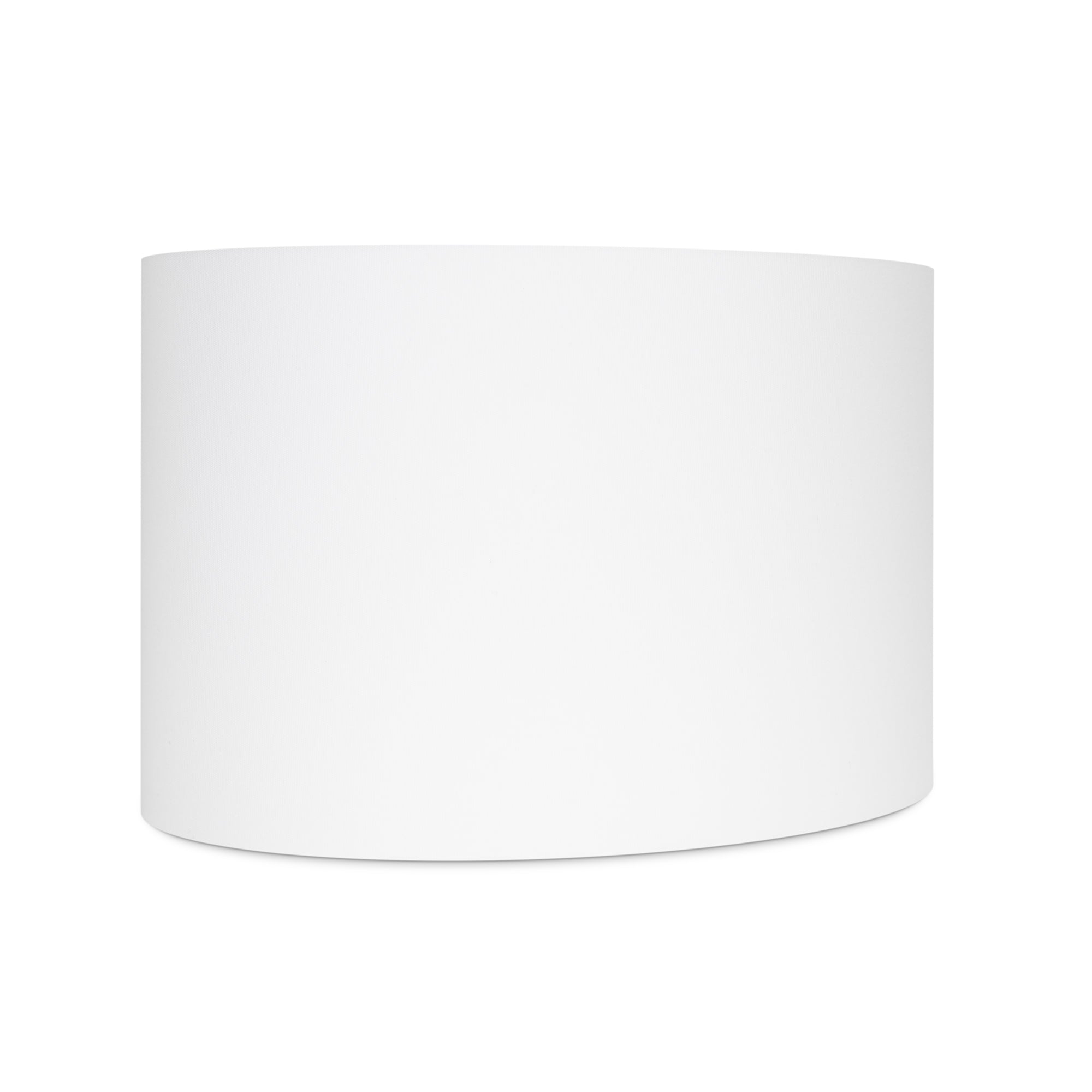 Couture 17x11x11"H White Oval Linen Shade