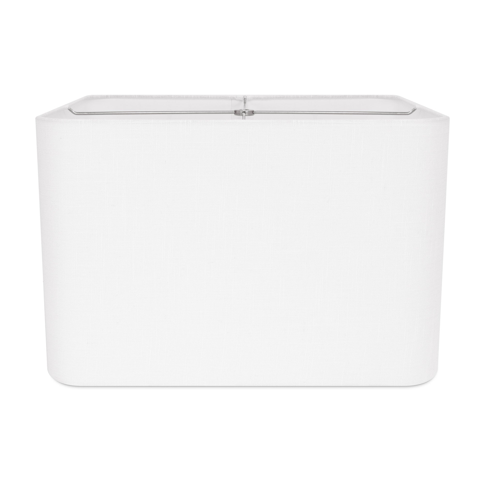 Couture 18x14x12"H White Casual Rounded Corner Rectangle Shade