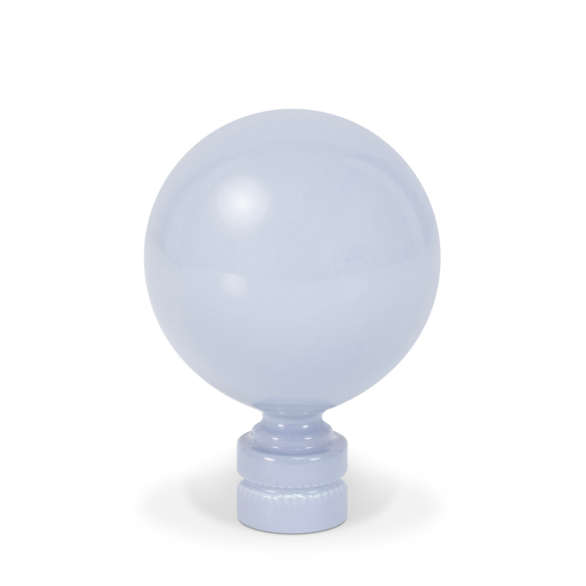 Couture 2" Glossy Lacquer Resin Finial - Airway Blue