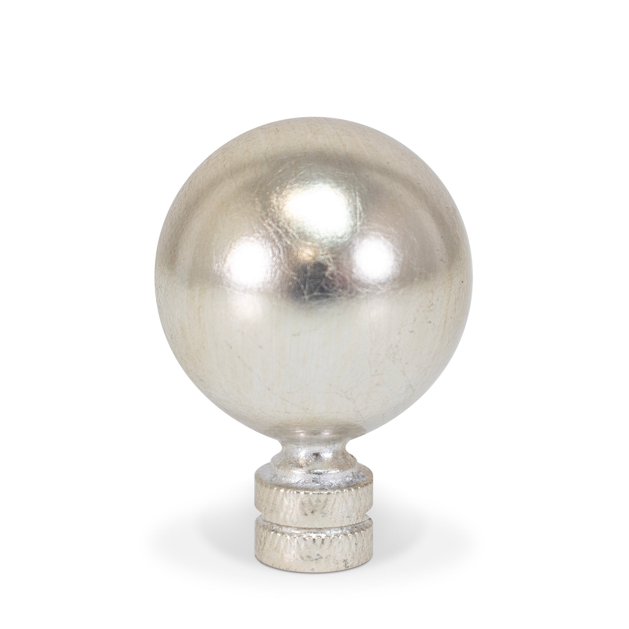 Couture 2" Silver Leaf Finial