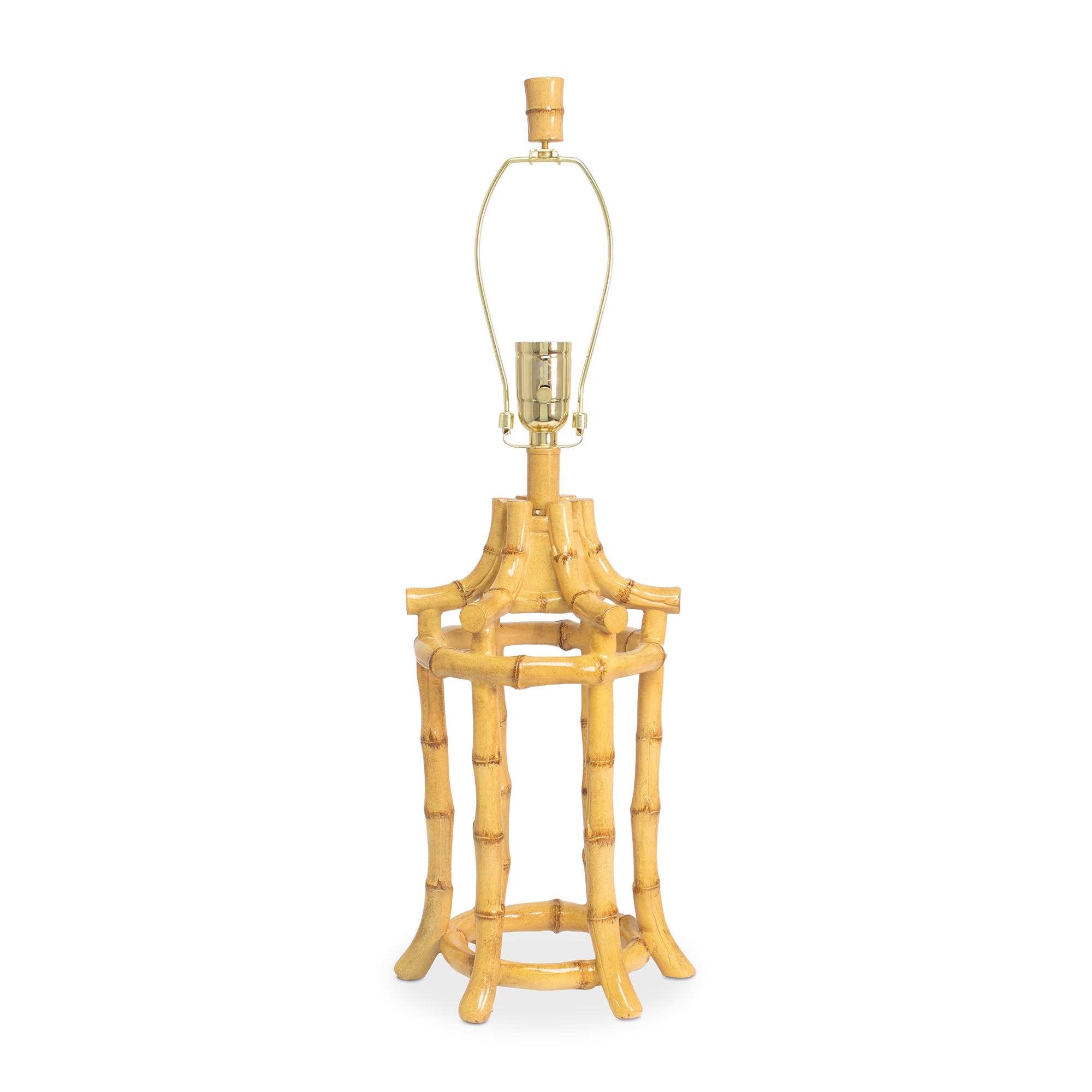 Couture 29" Bamboo Table Lamp Natural Wood (Base,Harp,Finial)