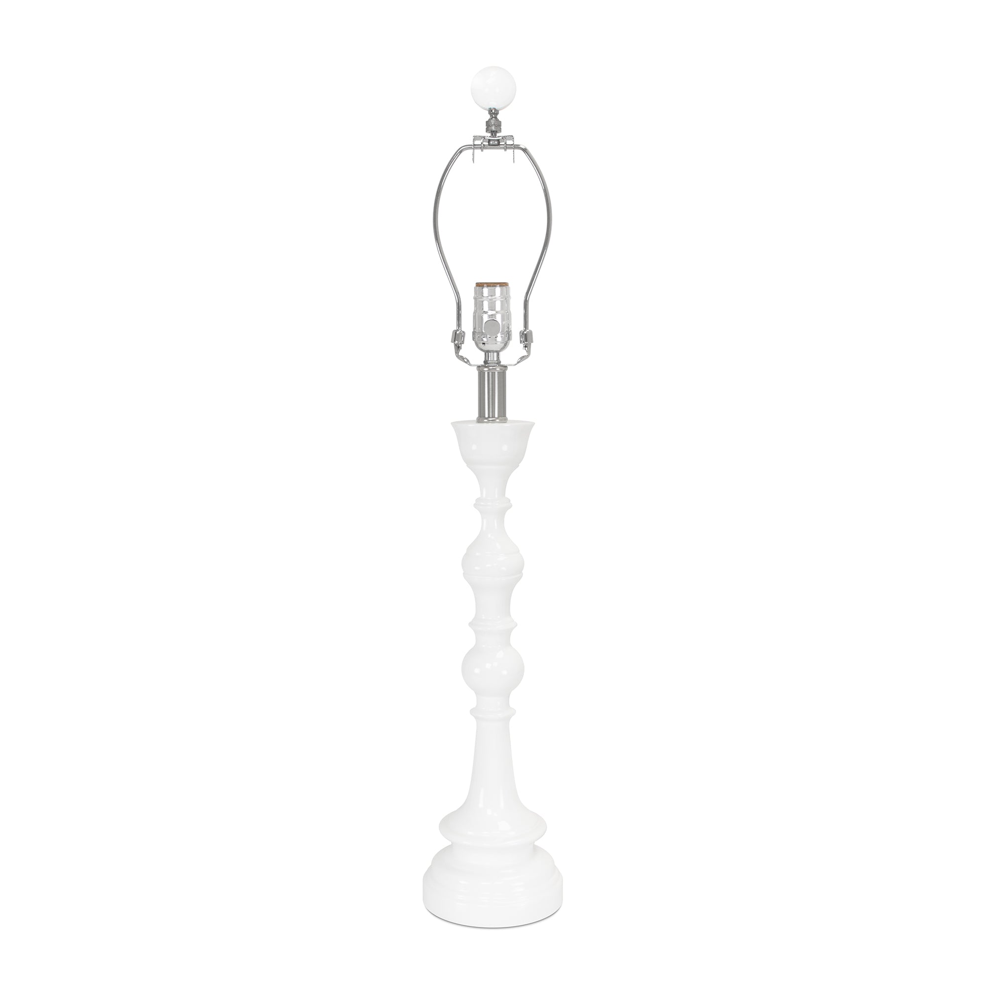 Couture 30" Glossy White Spindle (Base,Harp,Finial)