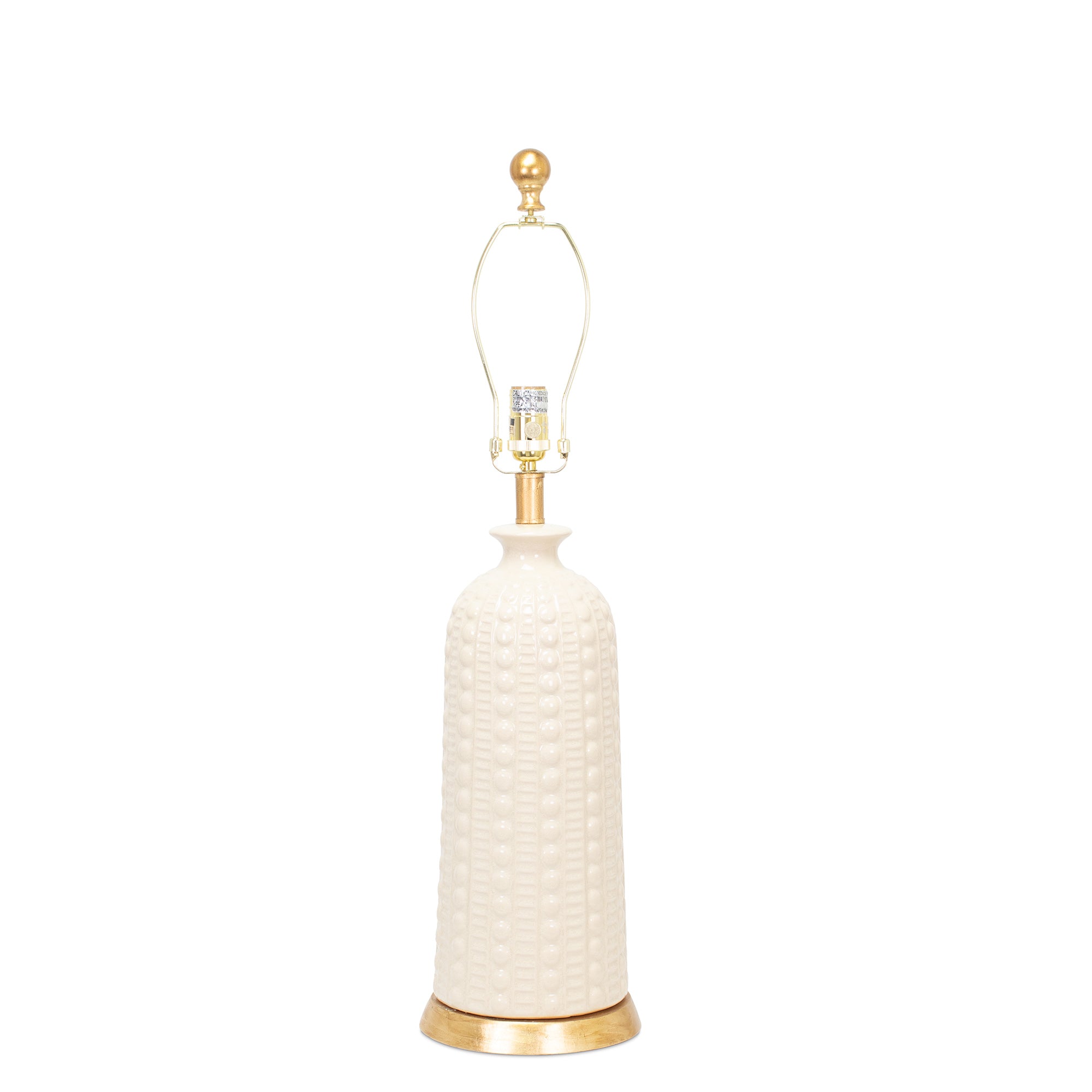 Couture Melrose Table Lamp Base- Off White