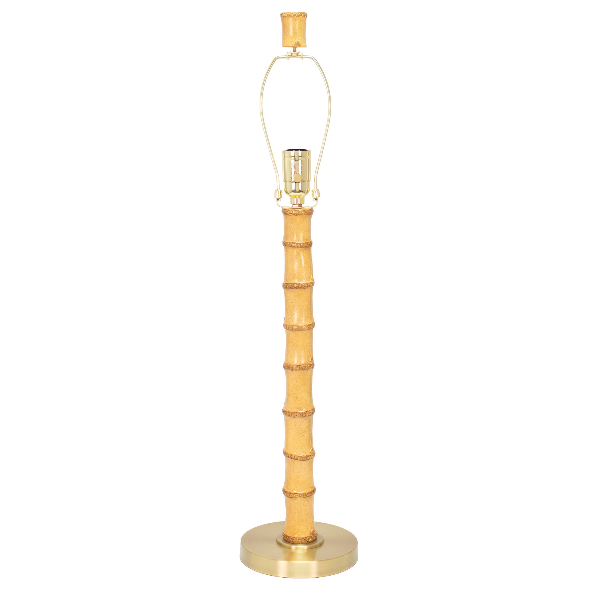 Couture 31.25" Bamboo Table Lamp Natural Wood(Base,Harp,Finial)