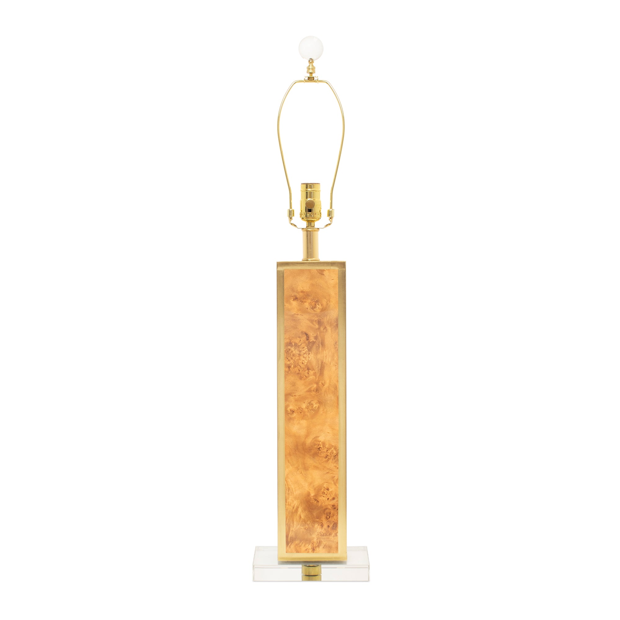 Couture 31.5" H Blair Table Lamp Base - Burlwood (Base,Harp,Finial only)