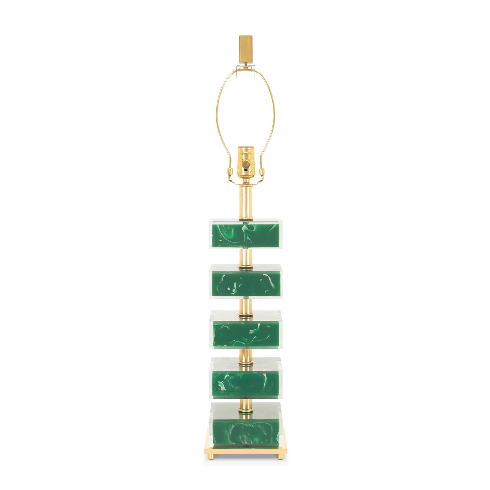 Couture 31" Lumiere Table Lamp - Green (Base,Harp,Finial)