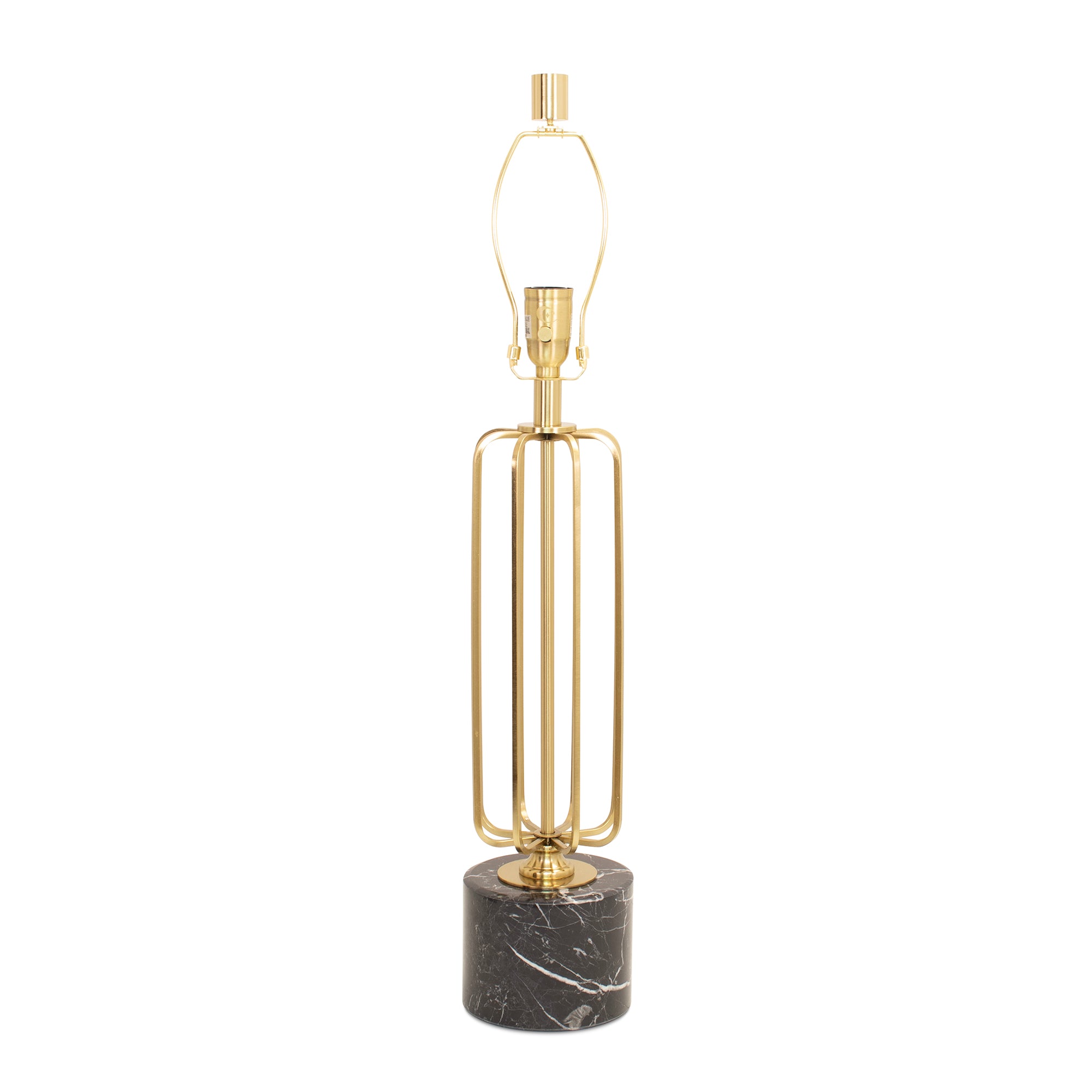 Couture 32" Pierce Table Lamp - Black Marble (Base,Harp,Finial)