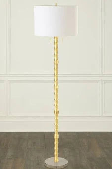 Couture 63"H Brass Bamboo Floor Lamp