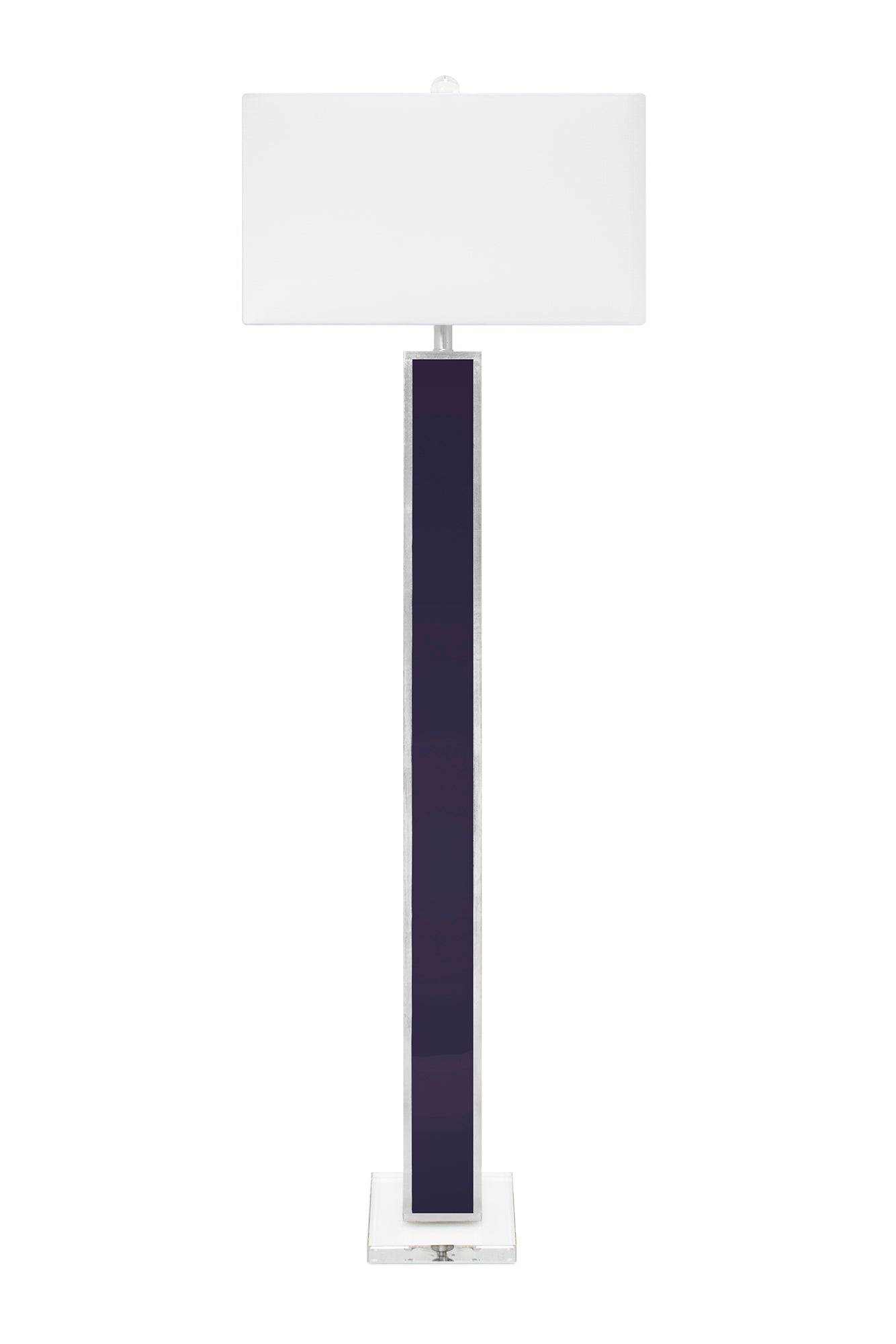 Couture 65" Blair Floor Lamp - Indigo and Silver