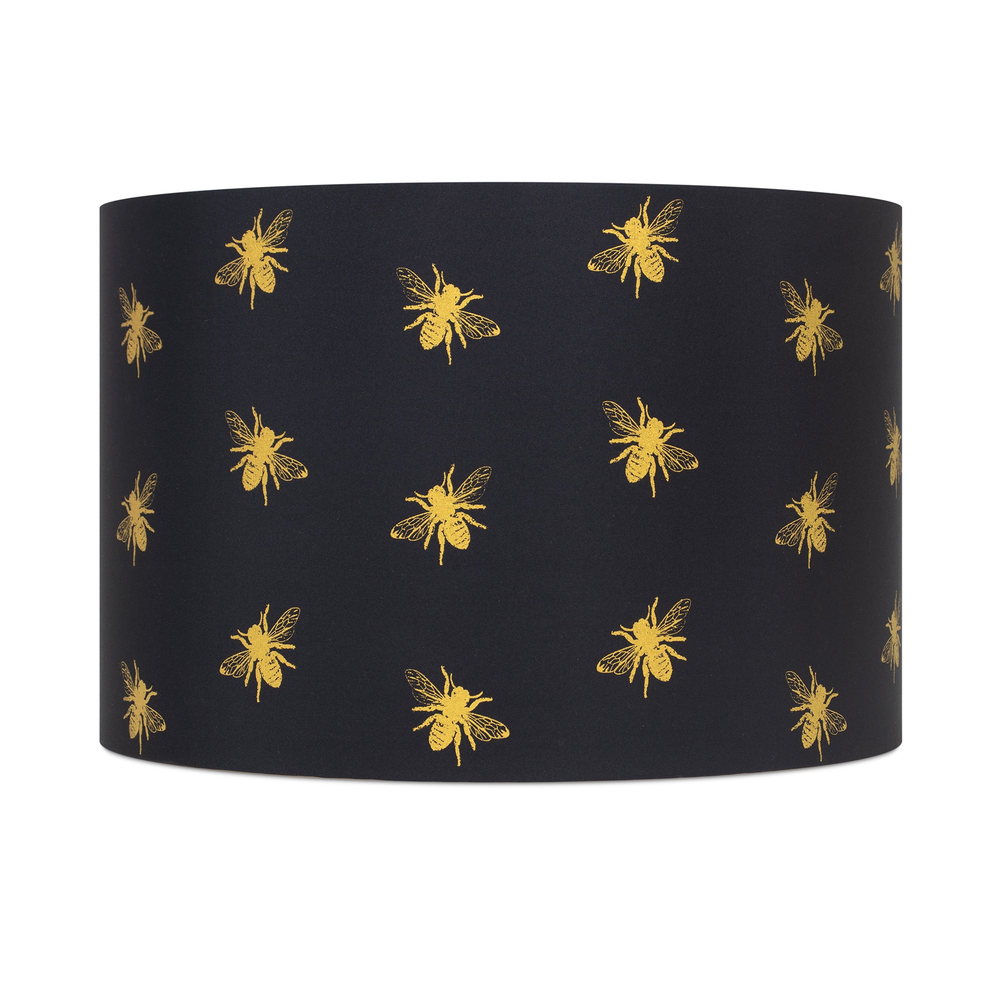 Couture Black and Gold Bee Print Shade