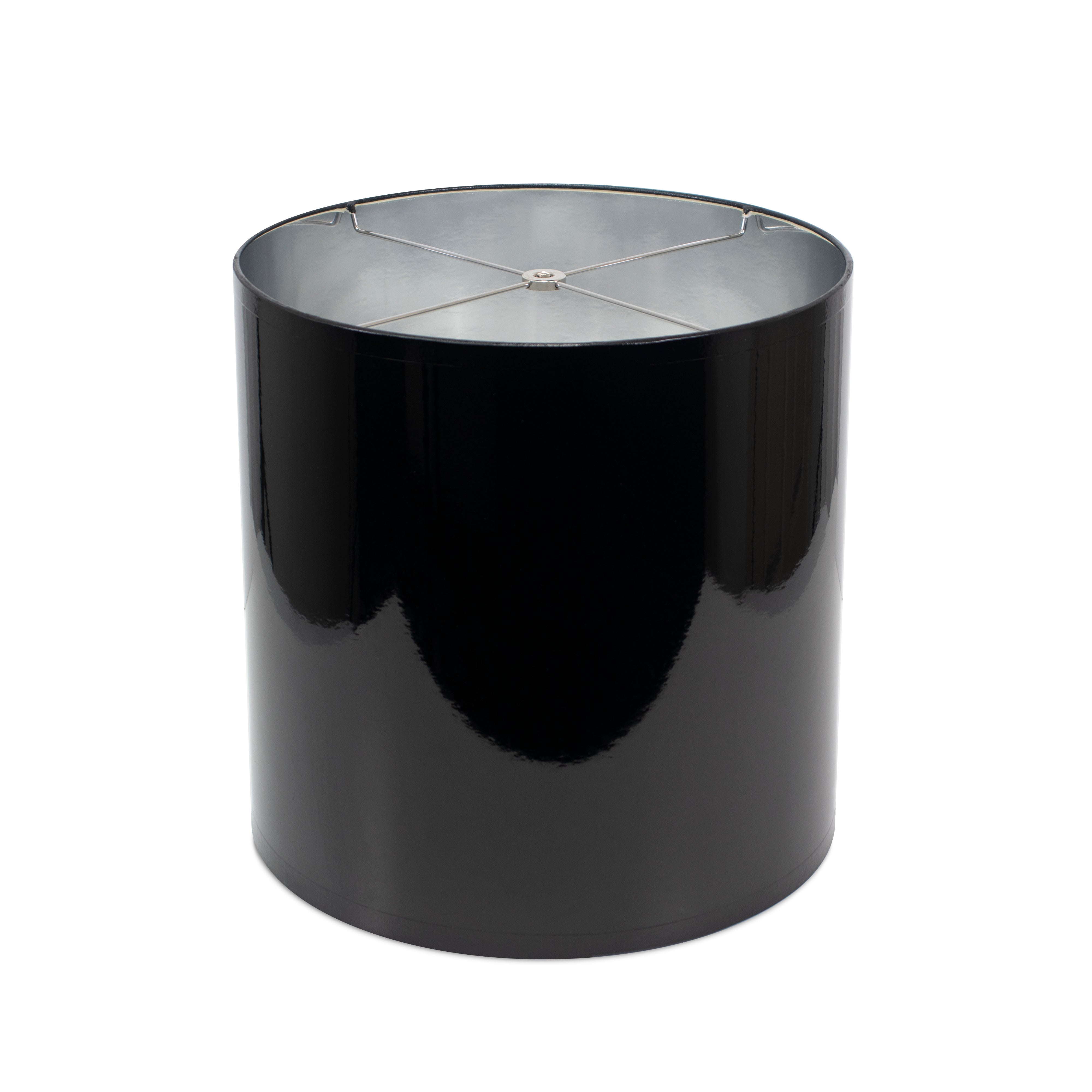 Couture Black Lacquer Shade with Silver Lining