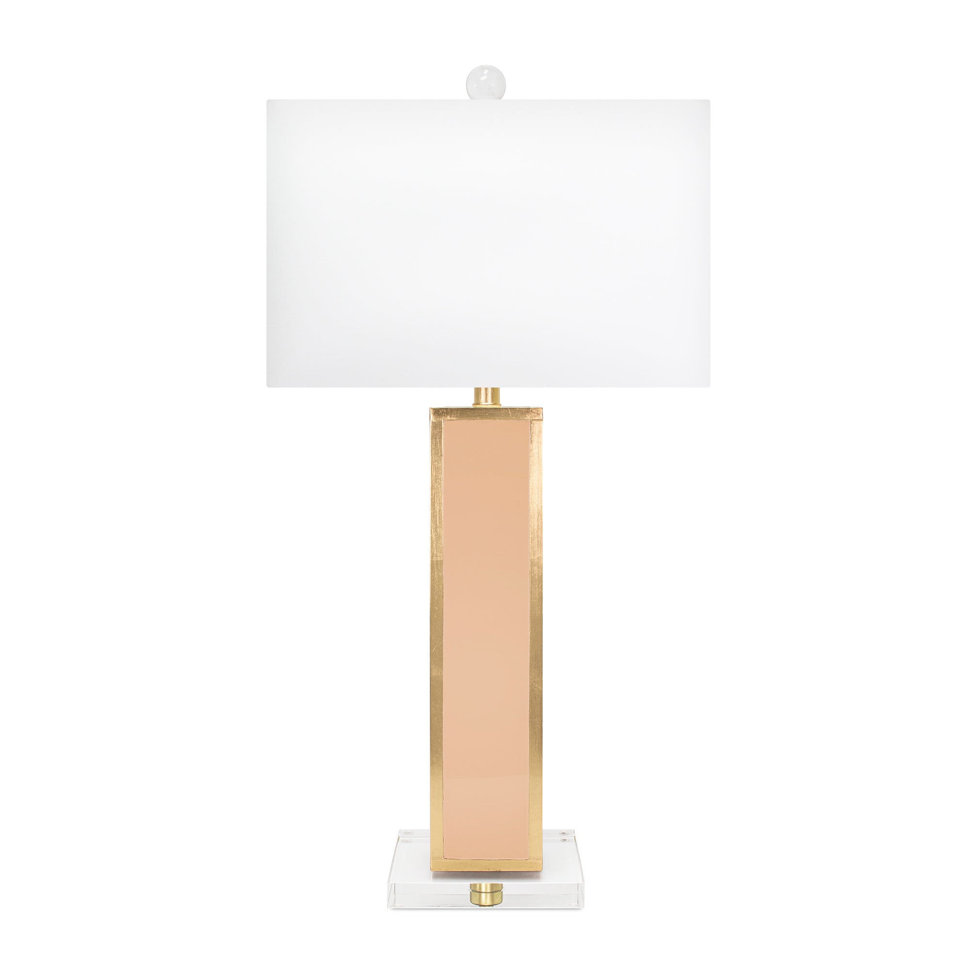 Couture Blair Blush Pink and Gold Table Lamp with shade
