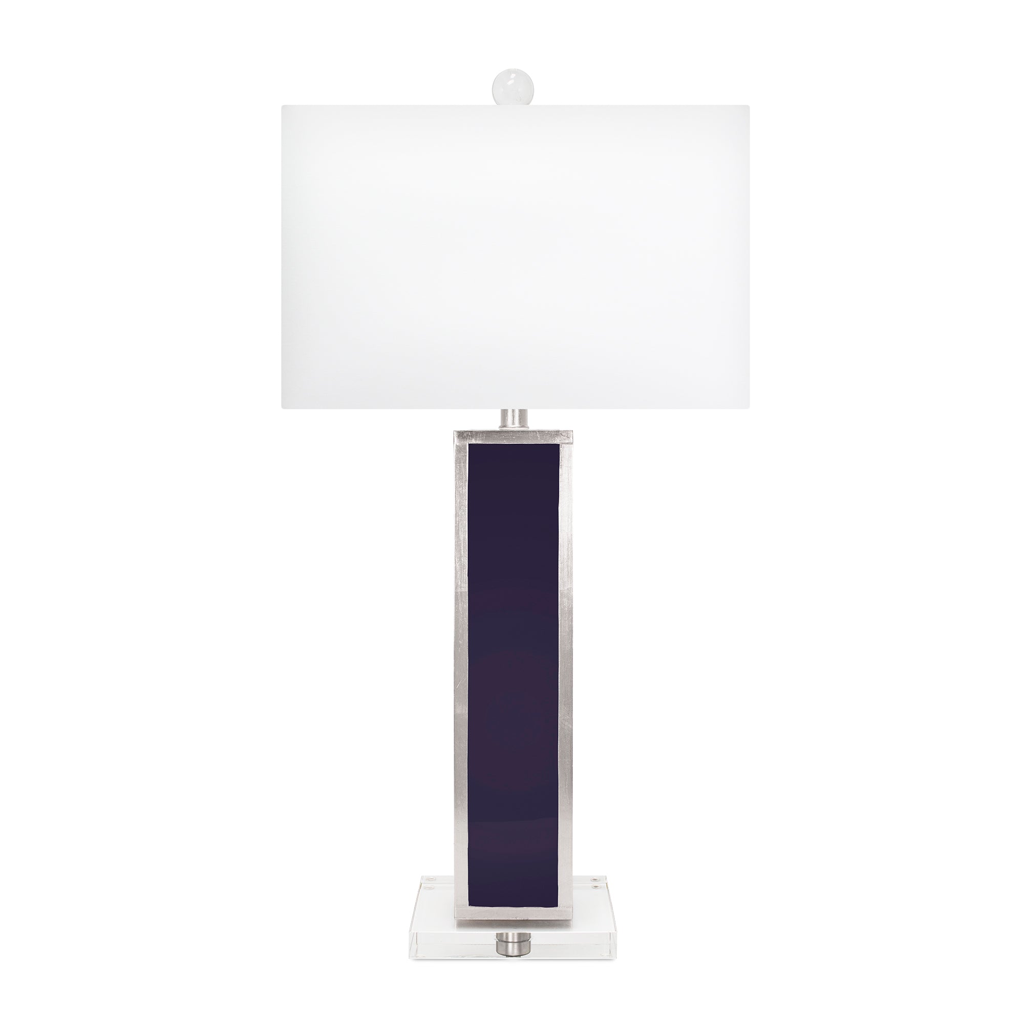 Couture Blair Indigo and Silver Table Lamp with shade