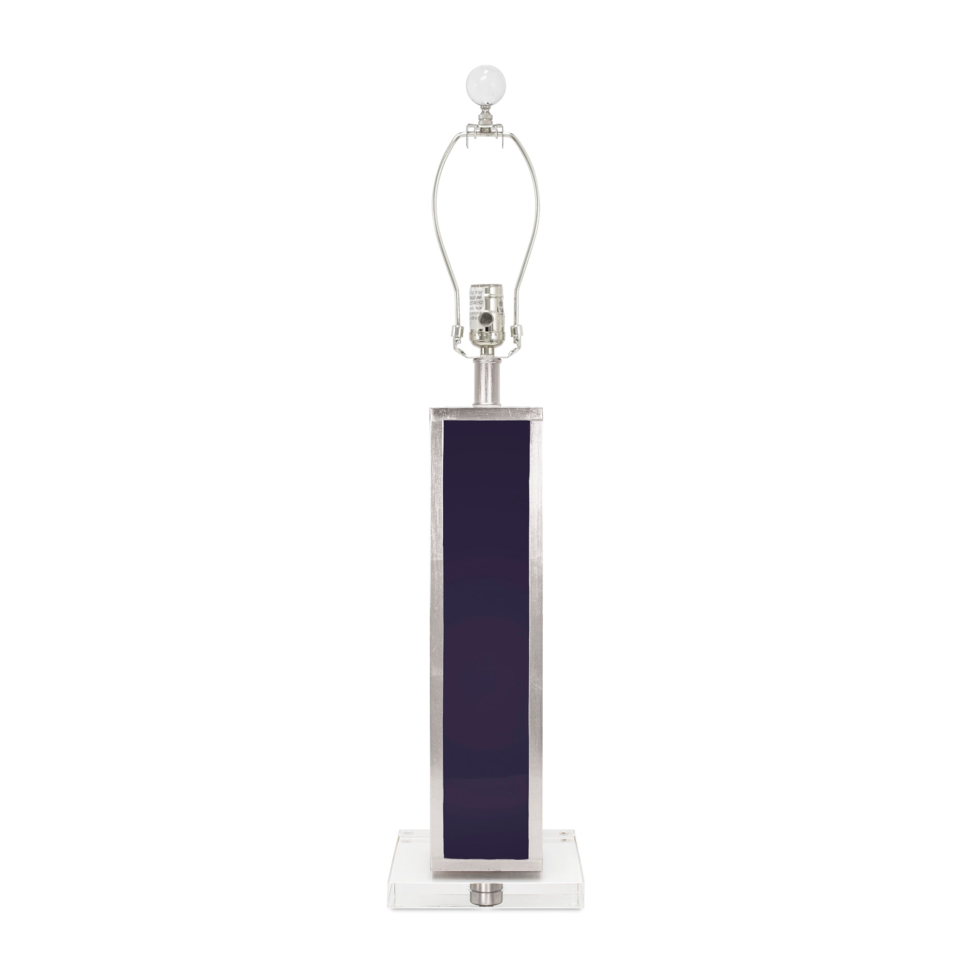 Couture Blair Table Lamp Base- Indigo & Silver