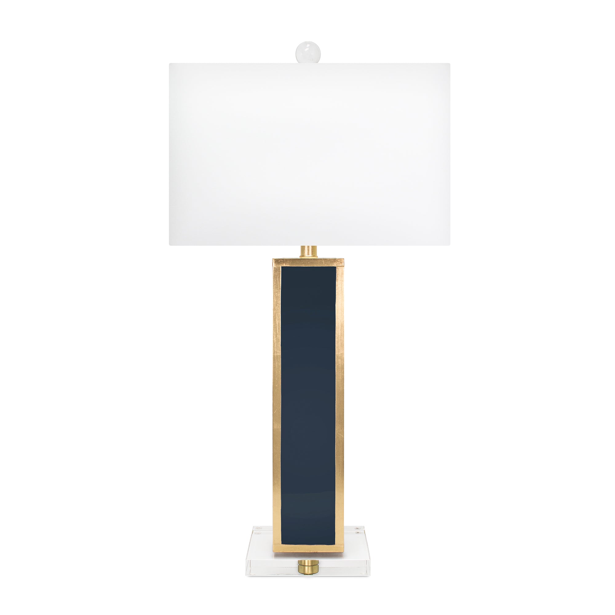 Couture Blair Naval and Gold Table Lamp with shade