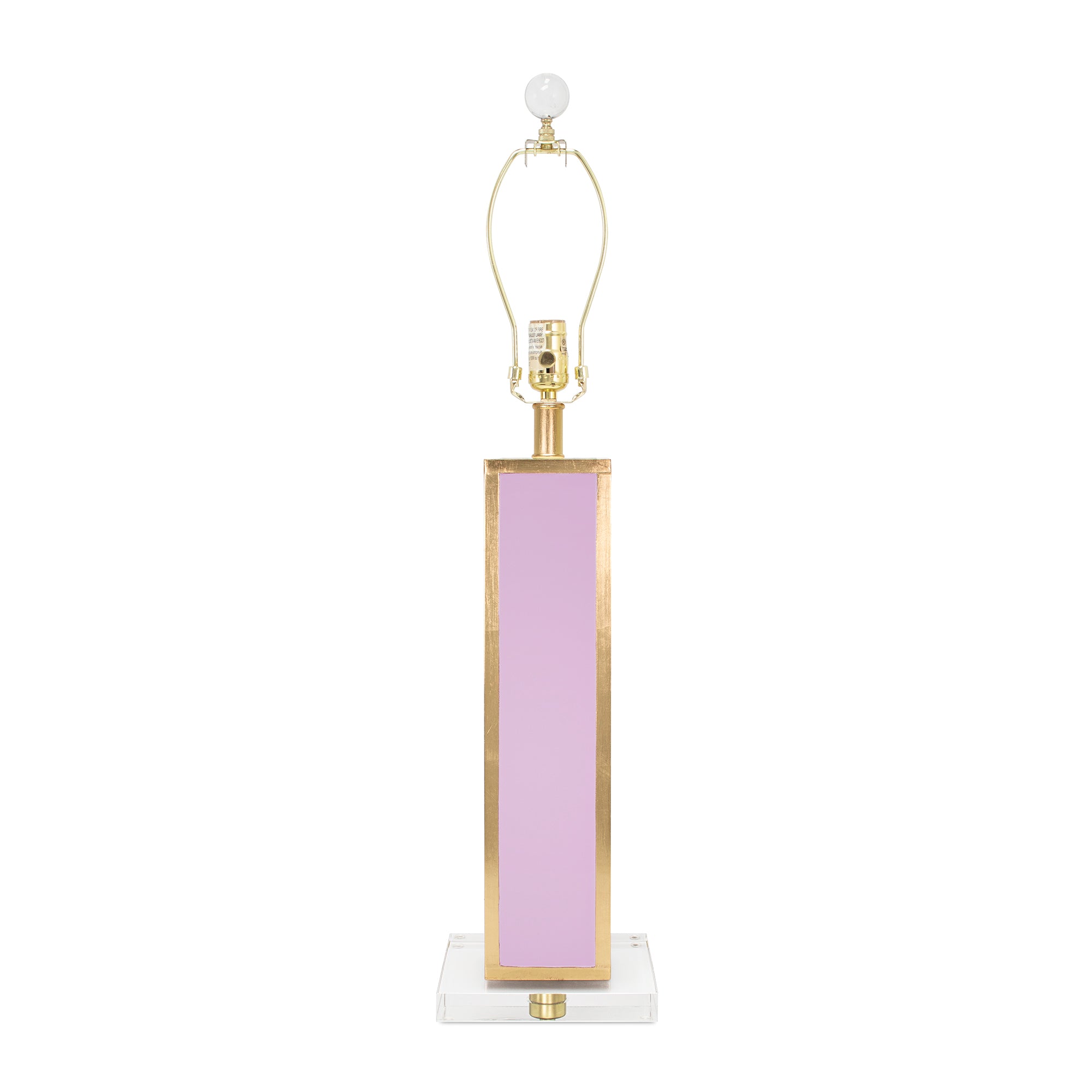 Couture Blair Table Lamp Base- Lilac & Gold