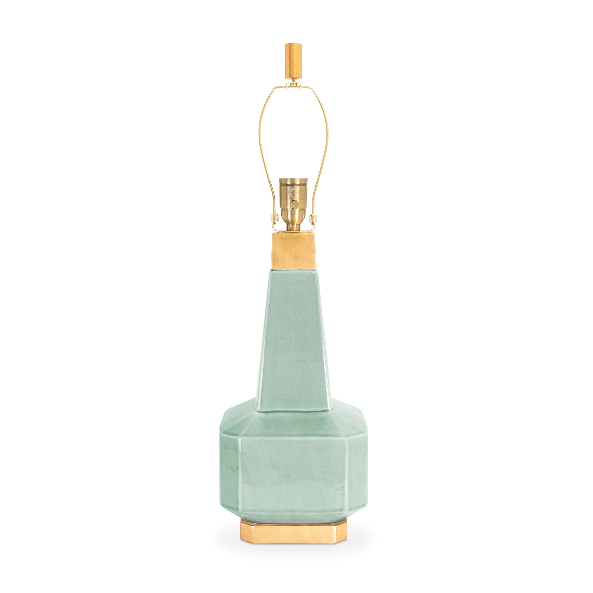 Couture Blythe Table Lamp Green (Base/Harp/Finial)