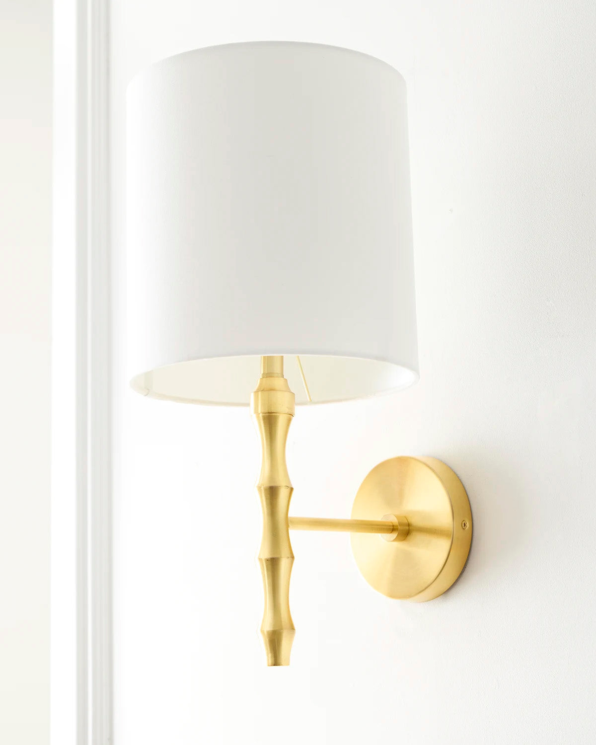 Couture Brass Bamboo Wall Sconce