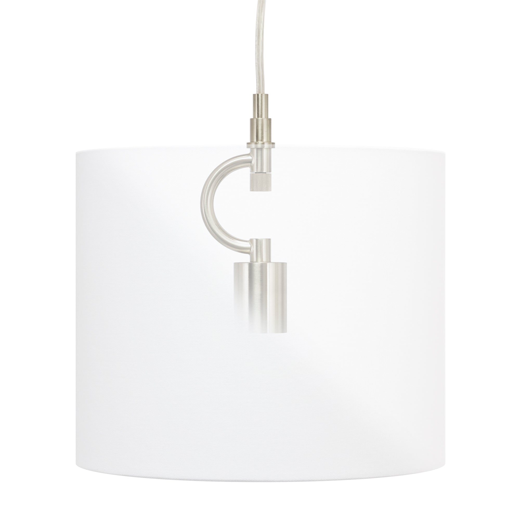 Couture Brushed Silver Pendant Kit with Canopy