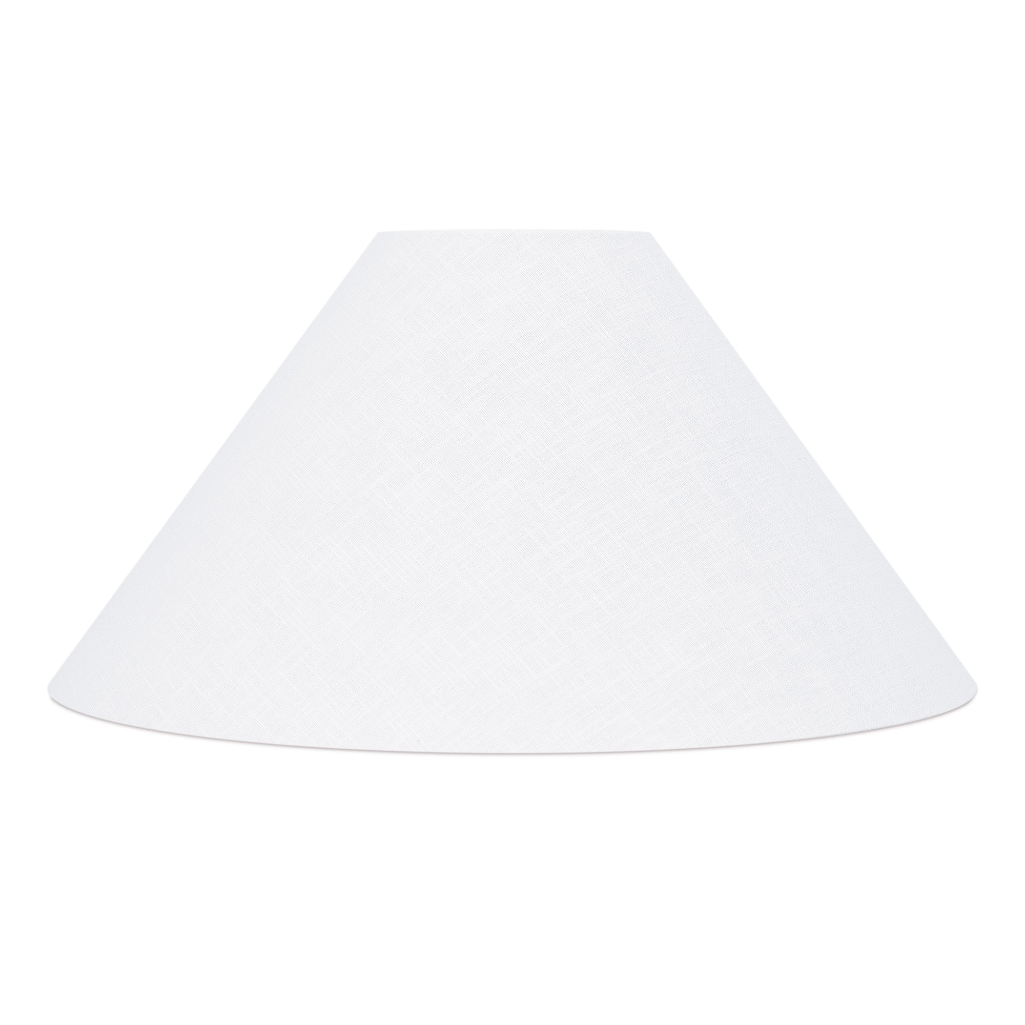 Couture Coolie Shade in Pure White Slub Linen