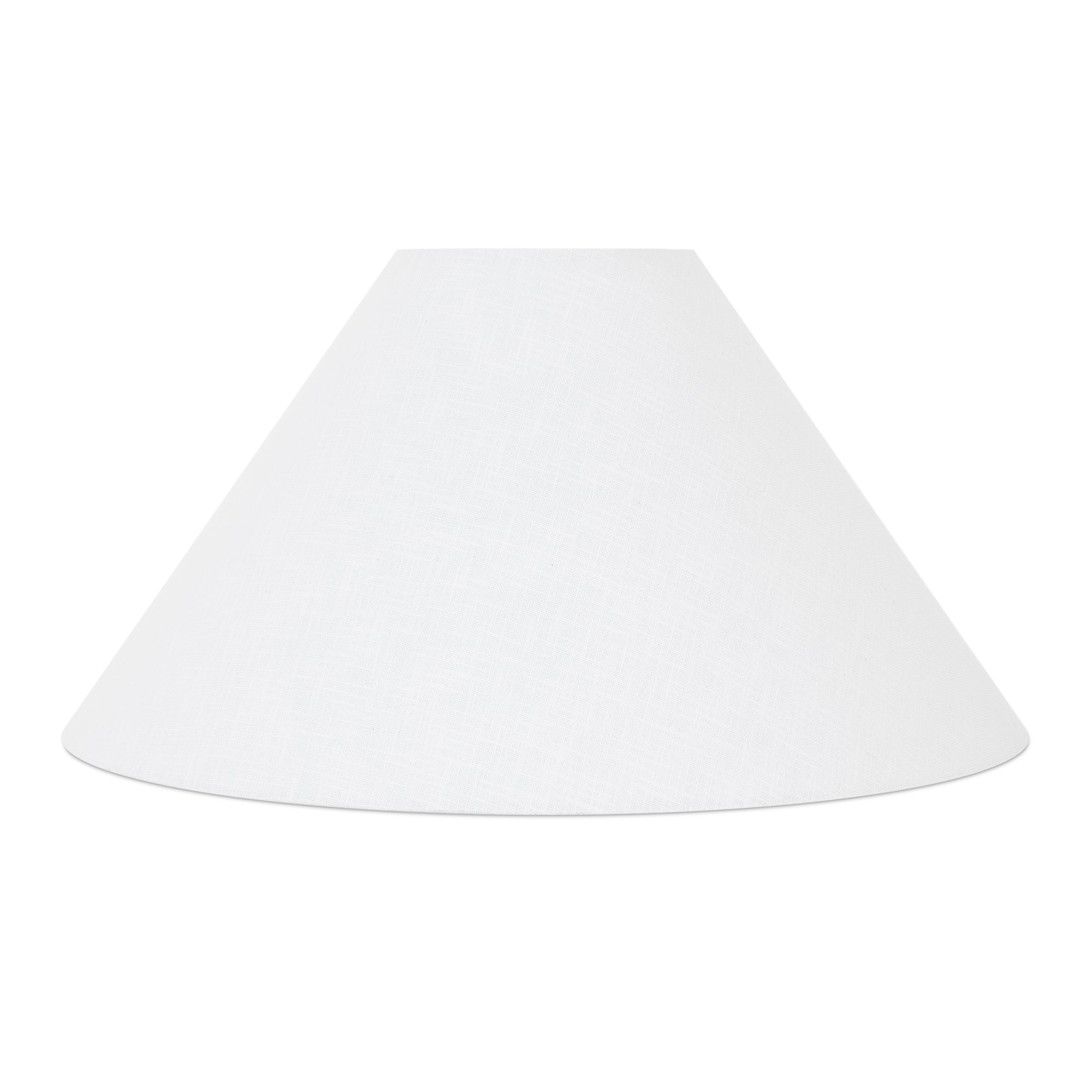 Couture Coolie Shade in White Linen