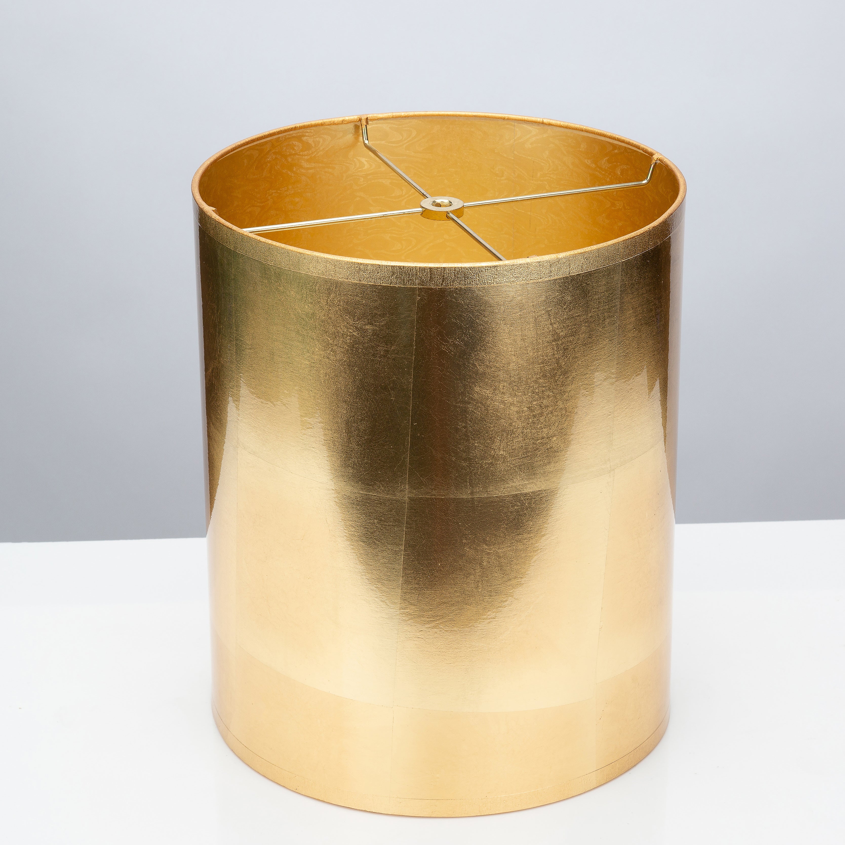 Couture Round Gold Foil Lamp Shade 11 x 11 x 13"