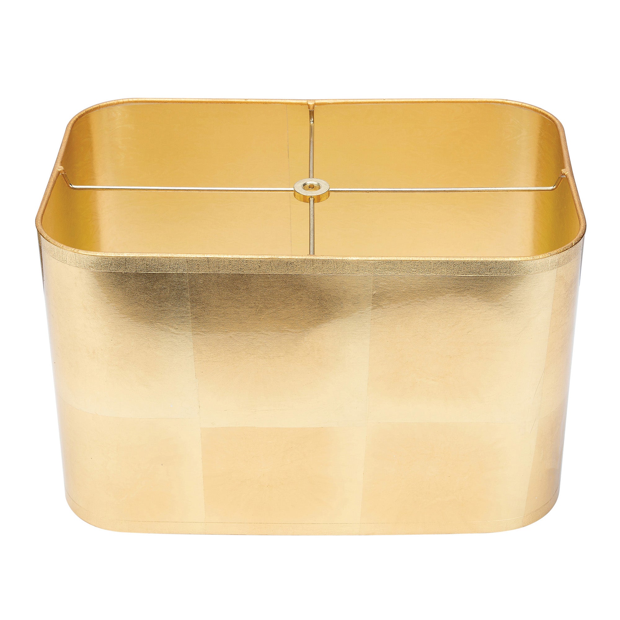 Couture Rectangular Gold Foil Lamp Shade 14/9 x 14/9 x 9"